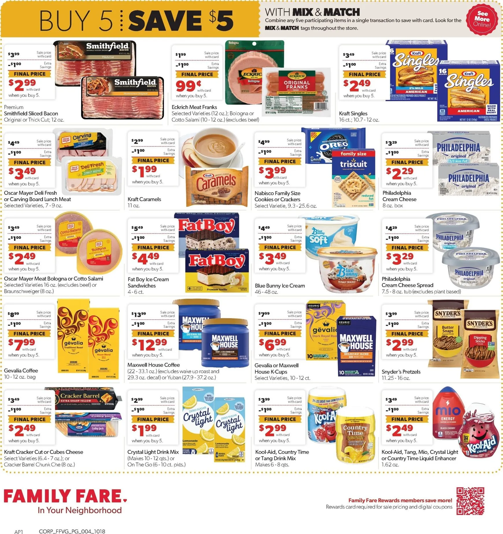 Weekly promotion Current Family Fare leaflet valid from Sunday 10/18/2026 to Saturday 10/24/2026 spanning from October 18 to October 24 2026 - Page 4 for Catalogue 365