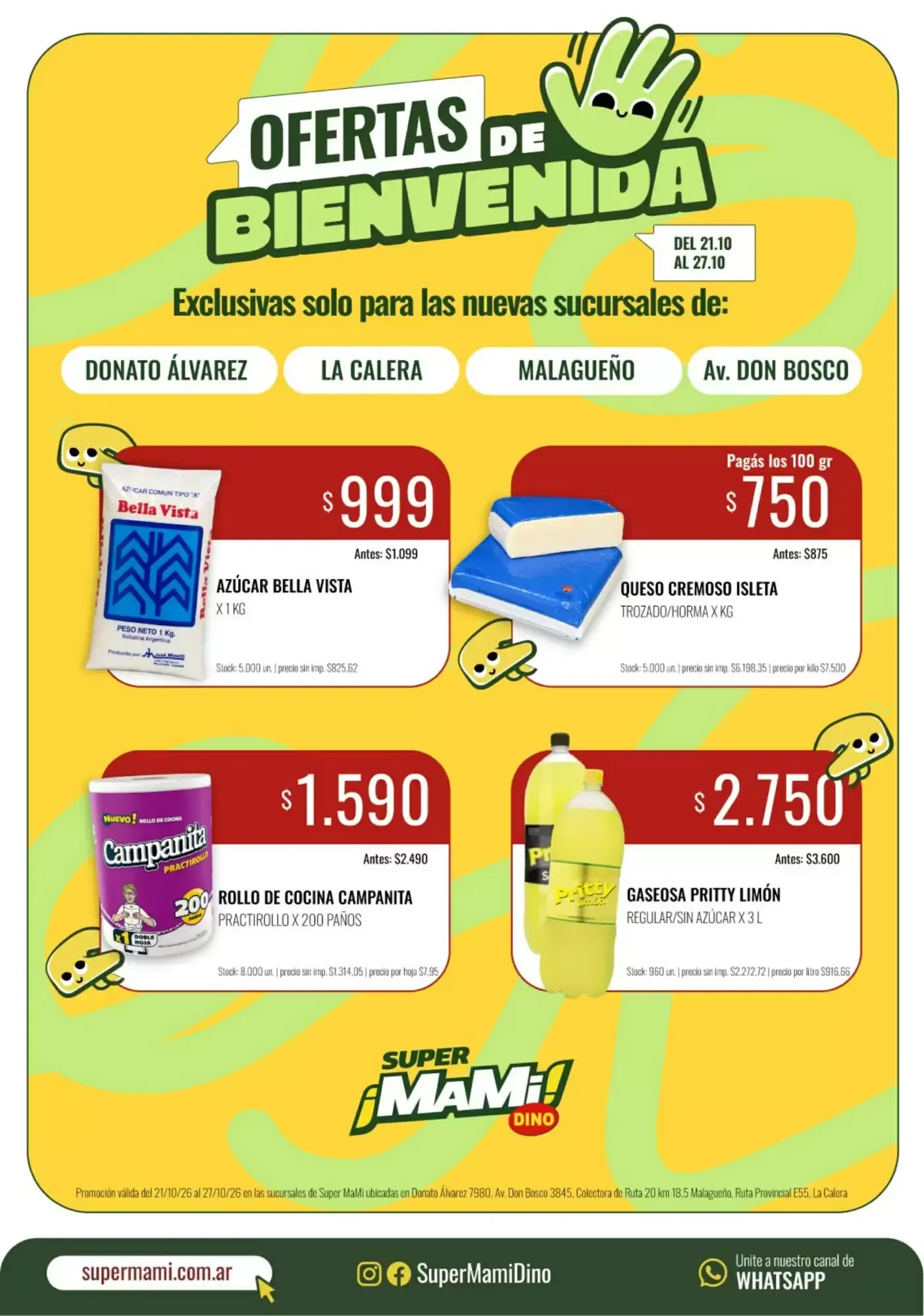 Ofertas de Catálogo de Ofertas Super Mami Dino - Ofertas A Mano 22 de octubre al 27 de octubre 2026 - Página 2 del catálogo