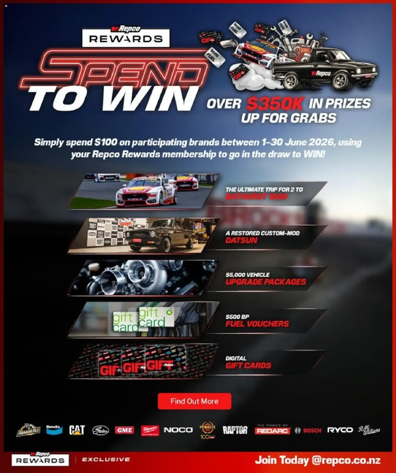 Repco Rewards Spend To Win from 1 June to 30 June 2026 - Catalogue Page 1