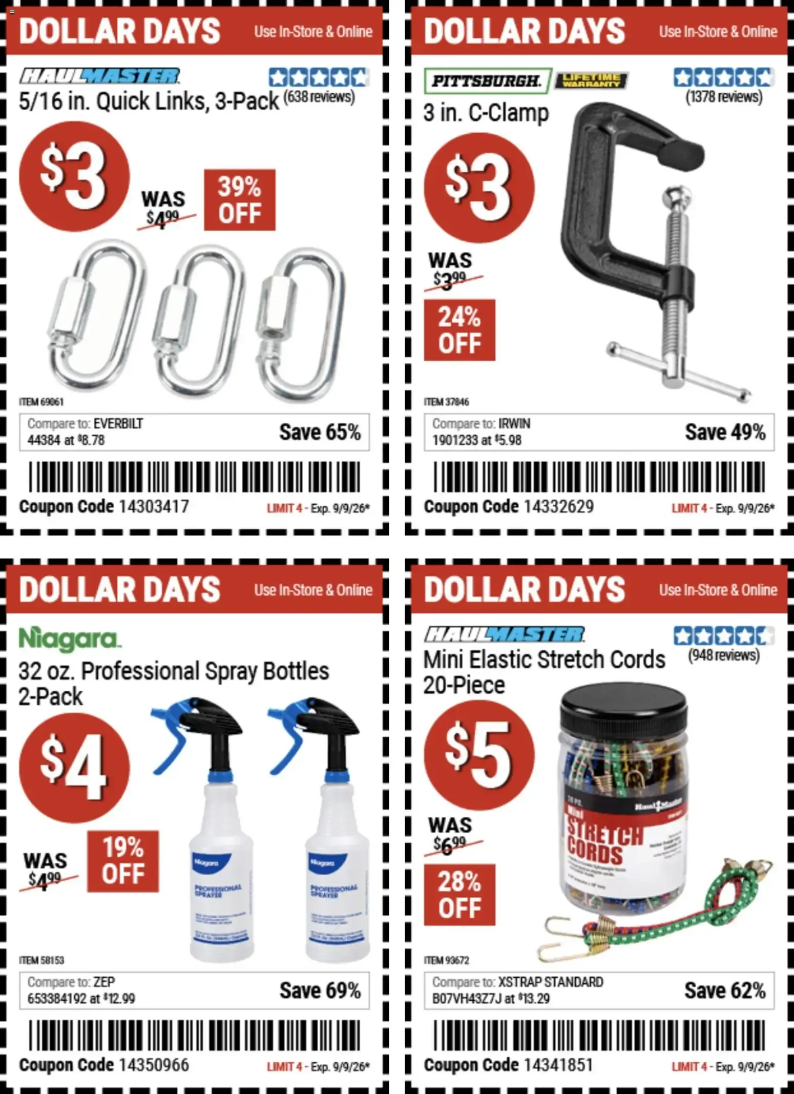 Weekly ad Harbor Freight Dollar Days (08/27 - 09/09 2026) - Flyer from August 27 to September 9 2026 - Page 3