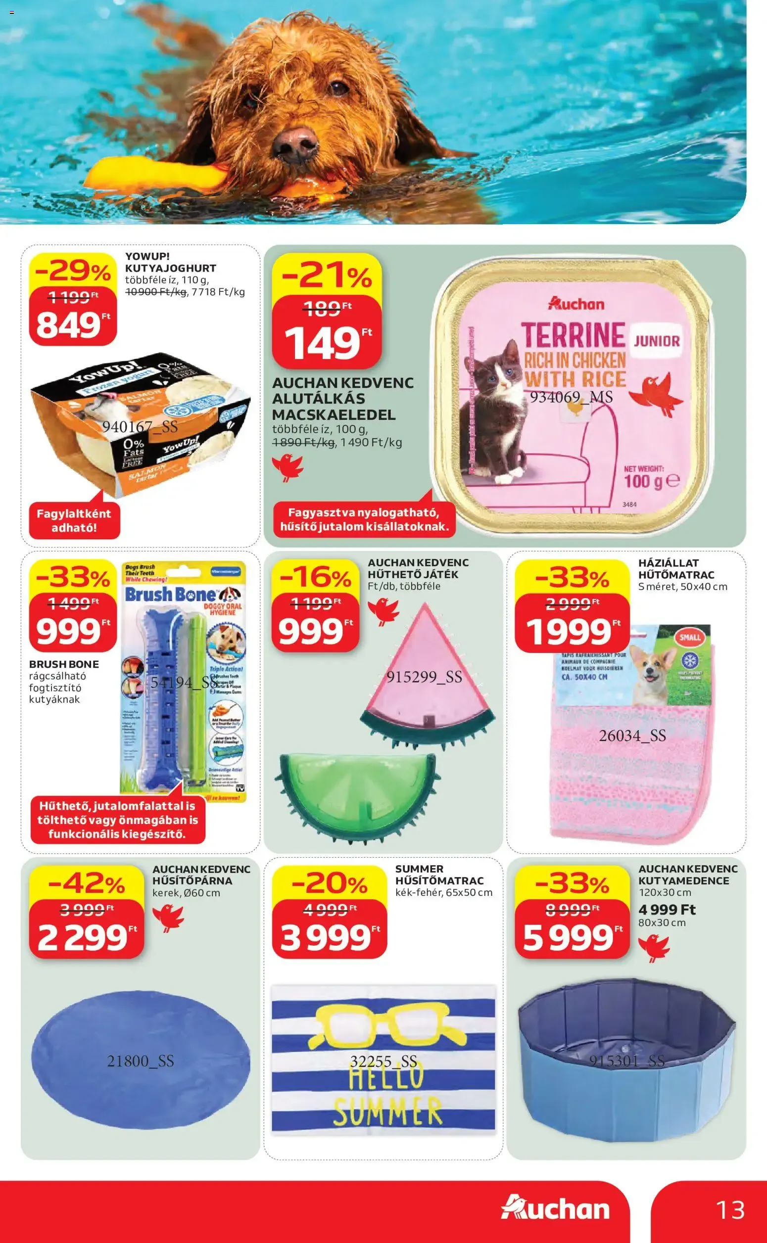 Katalógus Auchan Nyári extra ajánlataink - 2026.06.11. -tól/töl > akció, lapozható szórólap 🛍️ június 11.-tól július 1.-ig 2026. - Oldal 13