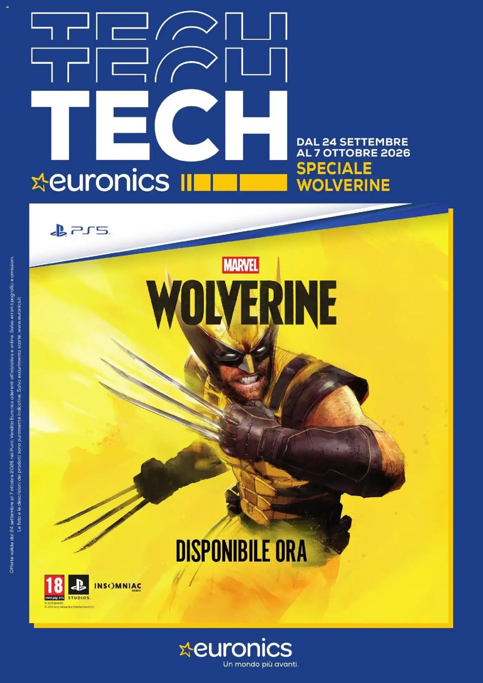 Nuovo Euronics volantino Wolverine dal 24/09/2026 > offerte anteprima 🛍️ da 24 settembre a 7 ottobre di 2026 - Pagina del volantino 1