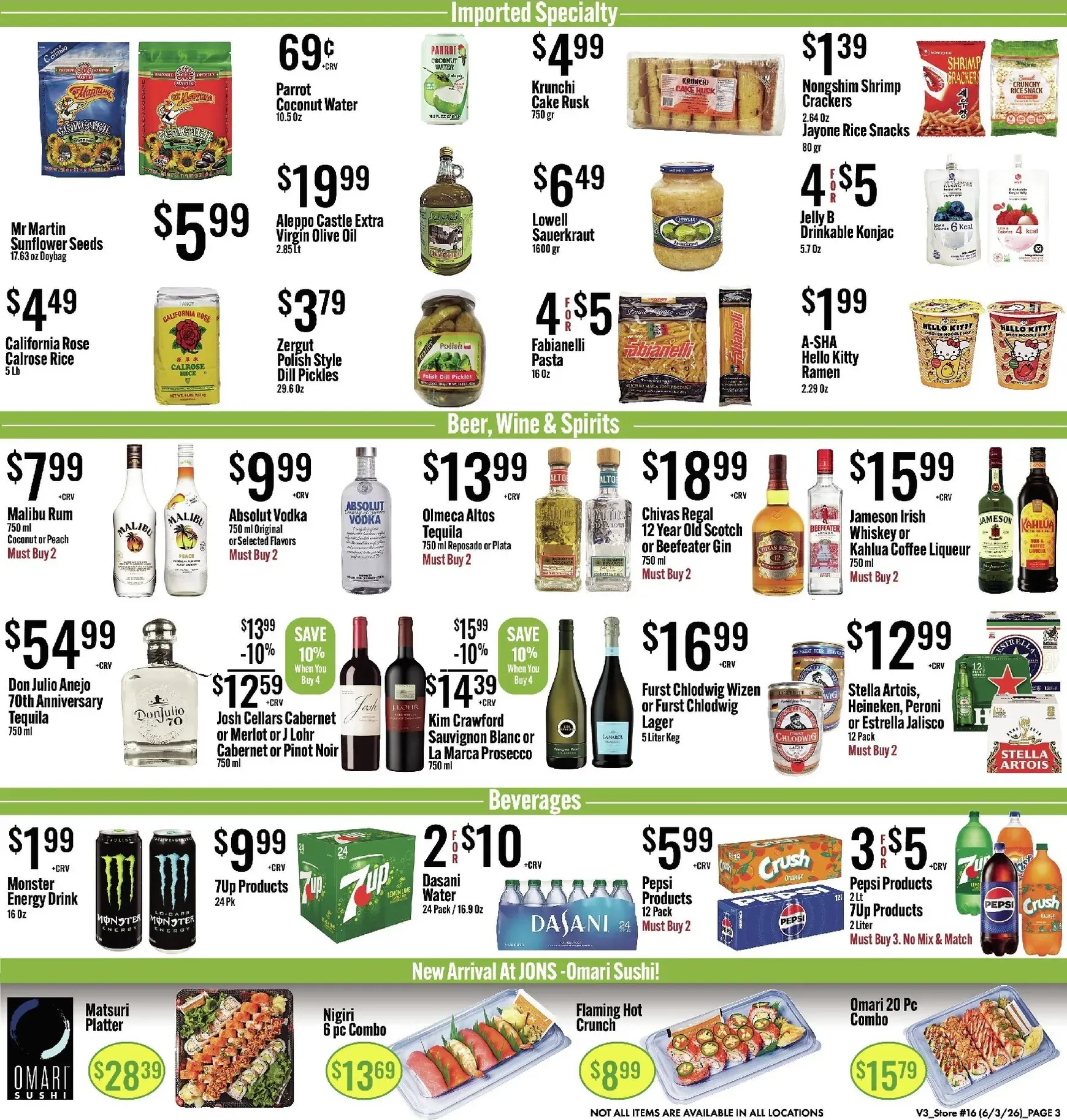 Weekly ad Current Jons leaflet valid from Wednesday 06/03/2026 to Tuesday 06/09/2026 from June 3 to June 9 2026 - Page 3