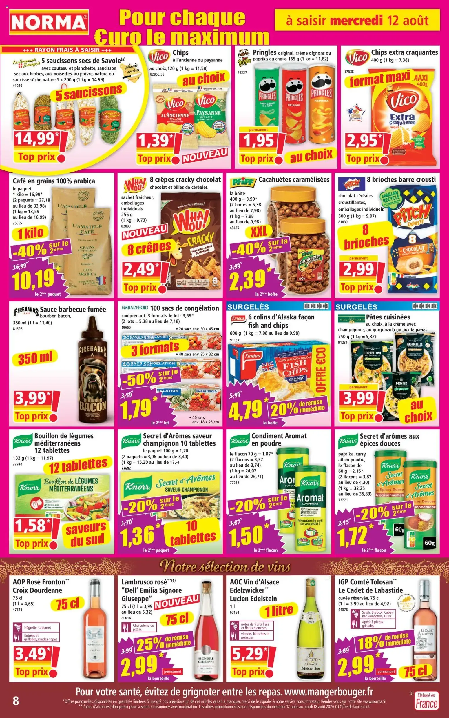 Norma: Votre Discounter Régional du 12 au 18 août 2026 du 12 août au 18 août 2026 - Catalogue page 8