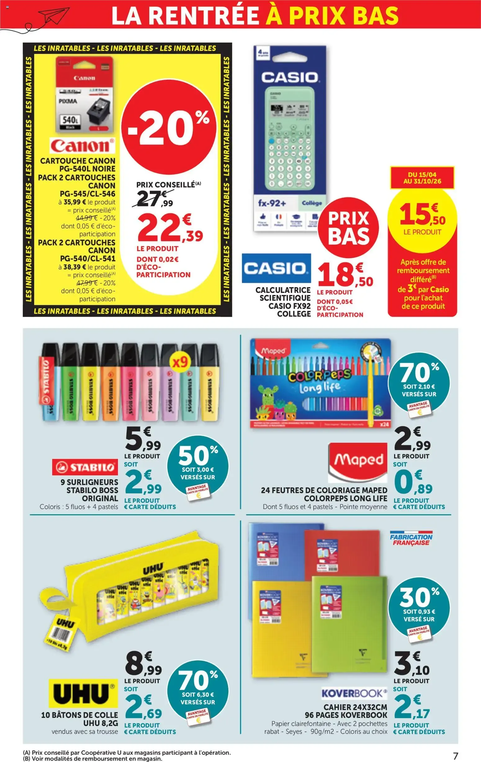 bi1 prospectus à partir du 18/08/2026 - promo en ligne du 18 août au 30 août 2026 - Catalogue page 7