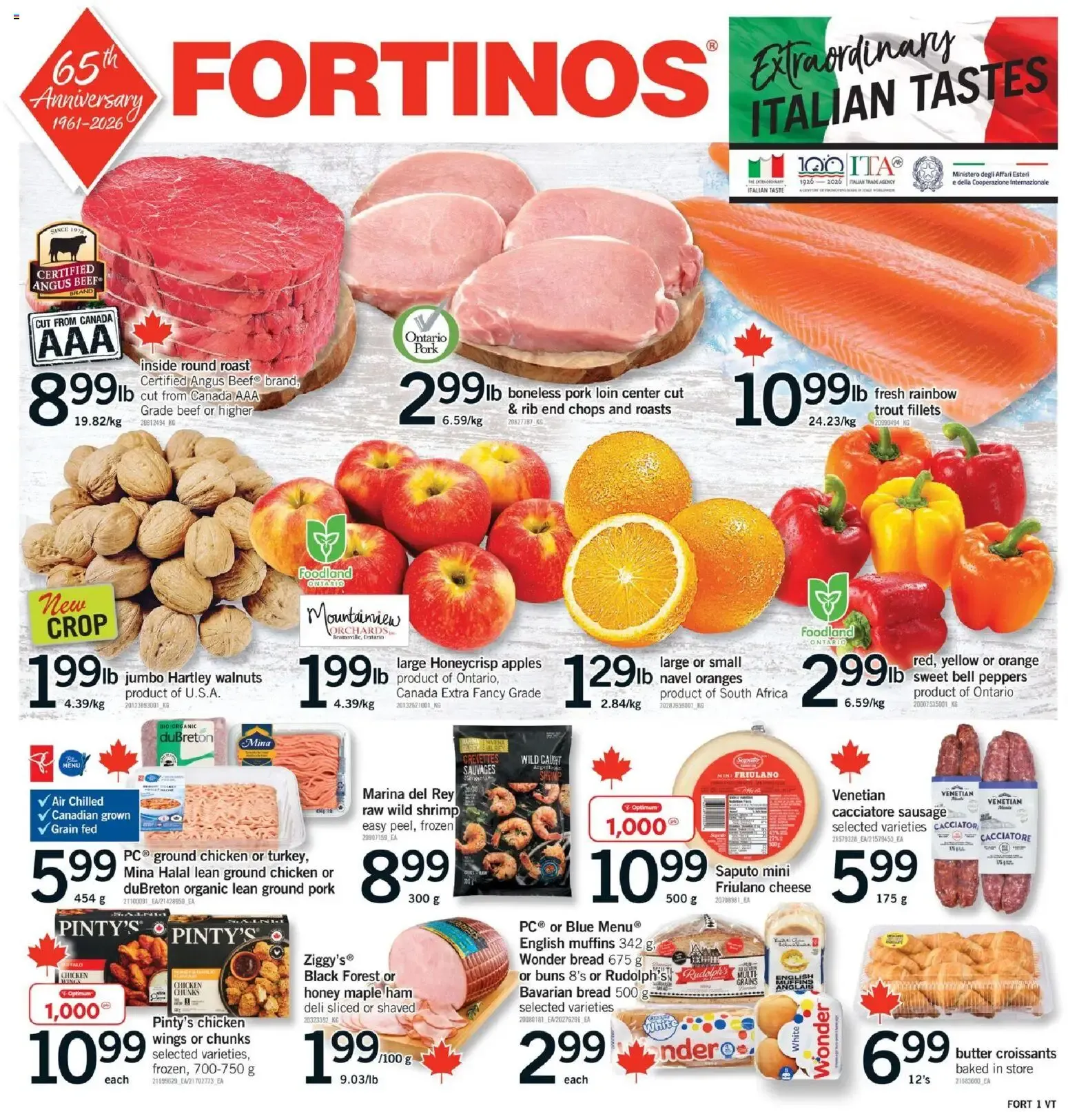 Fortinos 65th Anniversary Flyer