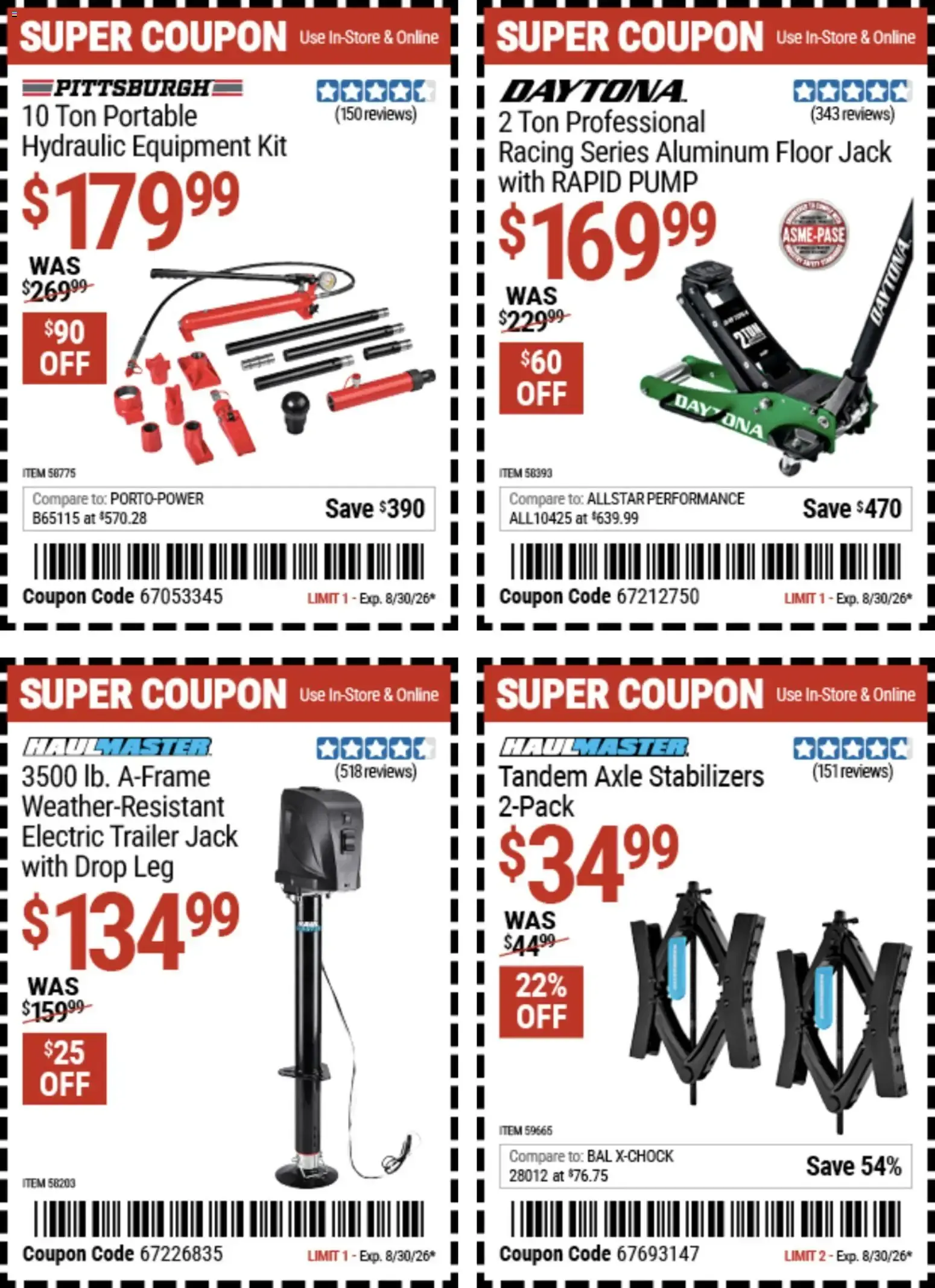 Weekly promotion Harbor Freight: Coupon Deals spanning from August 17 to August 30 2026 - Page 22 for Catalogue 365