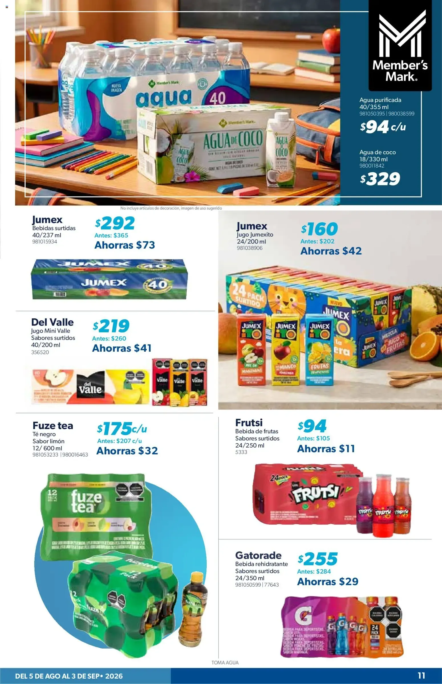 Catálogo de CUPONERA SAMS | Folleto de 05/08, Ofertas Agosto 2026 5 de agosto al 3 de septiembre 2026 - Pagina 11