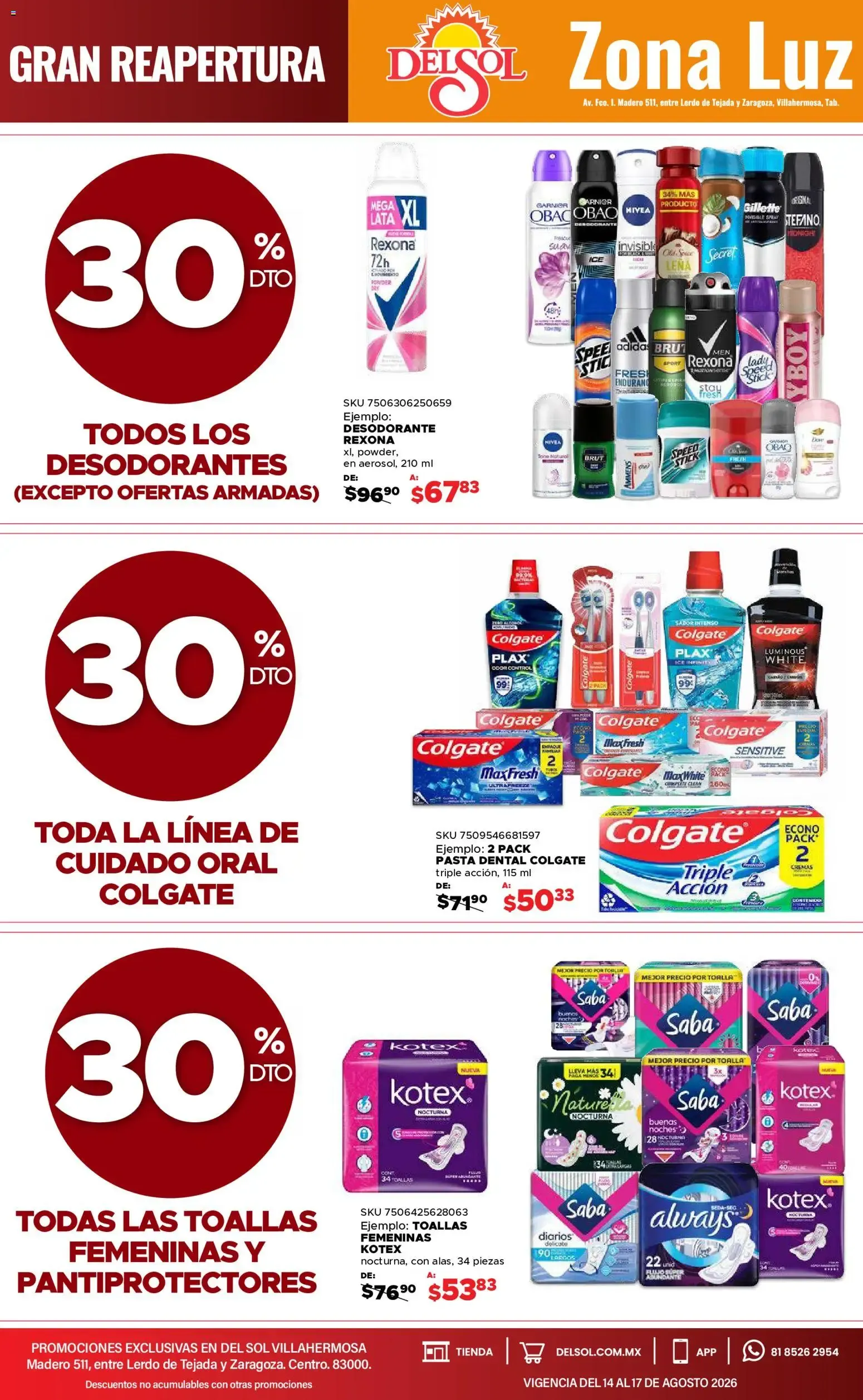 Catálogo de Del Sol Gran Reapertura y 4 Días de Grandes Promociones 14 de agosto al 17 de agosto 2026 - Pagina 9