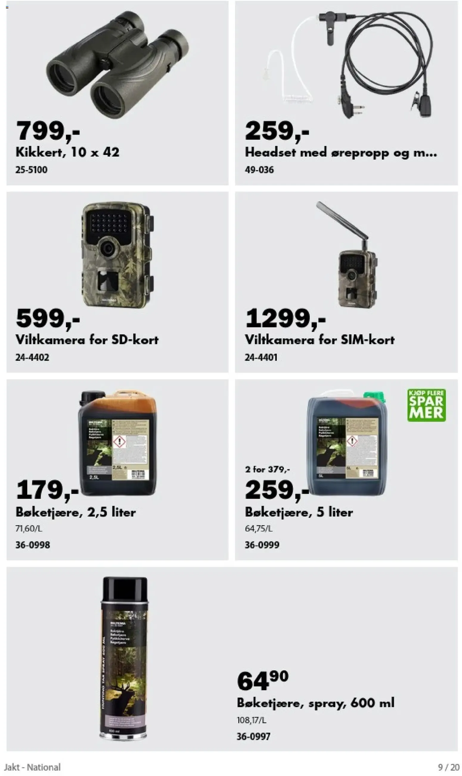 Biltema Jakt - National (17/08/2026 - 31/10/2026) - Kundeavis og tilbud fra 17. august til 31. oktober 2026 - kundeavisside 9