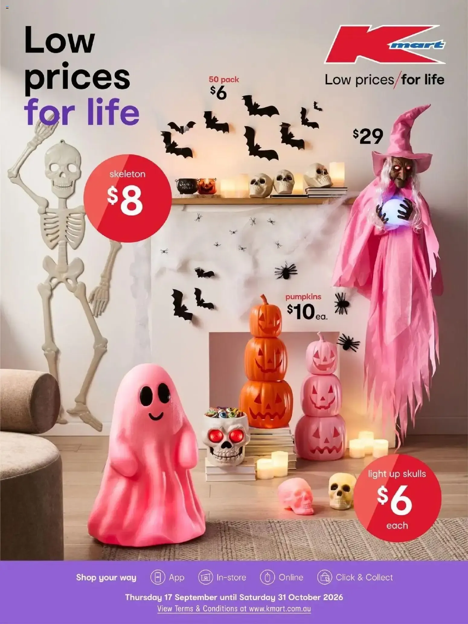 Kmart - Low prices for life (Halloween) - Catalogue valid from 17 September to 31 October 2026 - page 1