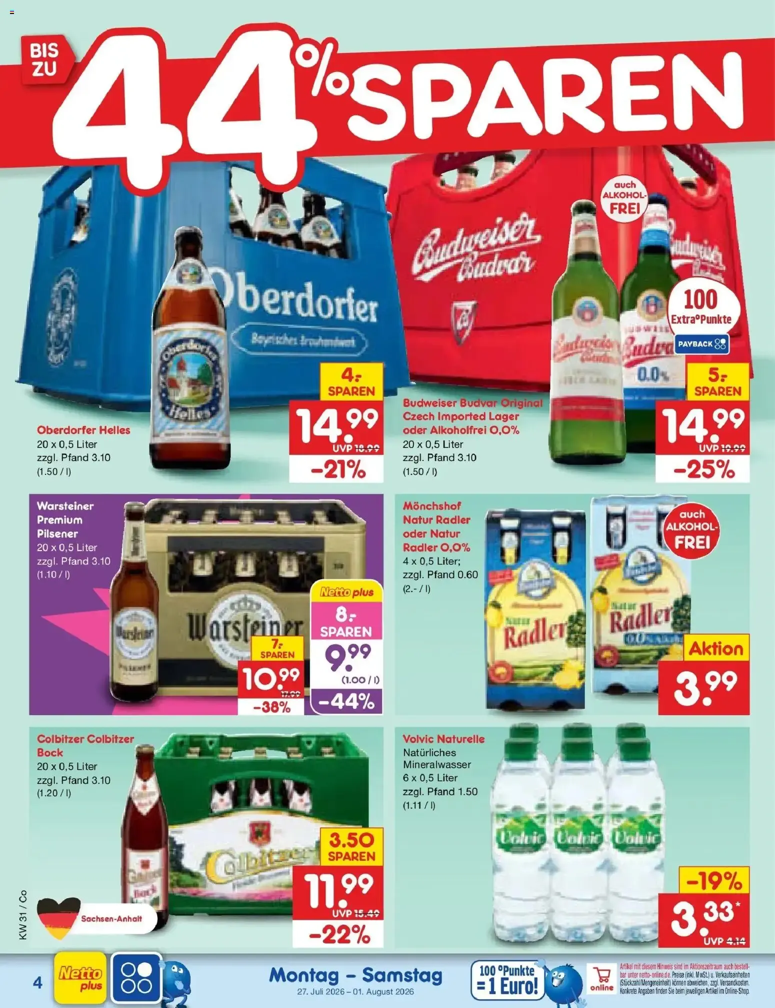 Netto Marken-Discount Prospekt Leipzig (ab 27.07.2026) » Angebote von 27. Juli bis 1. August 2026 - Prospekt seite 4