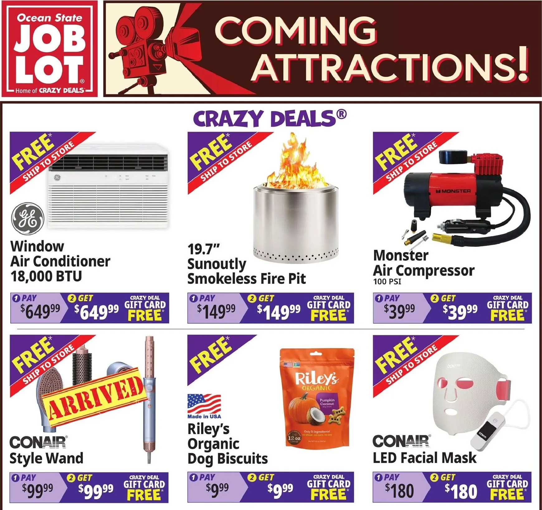 Weekly ad Current Ocean State Job Lot - Coming Attractions leaflet valid from Thursday 07/30/2026 to Wednesday 08/05/2026 from July 30 to August 5 2026 - Page 1