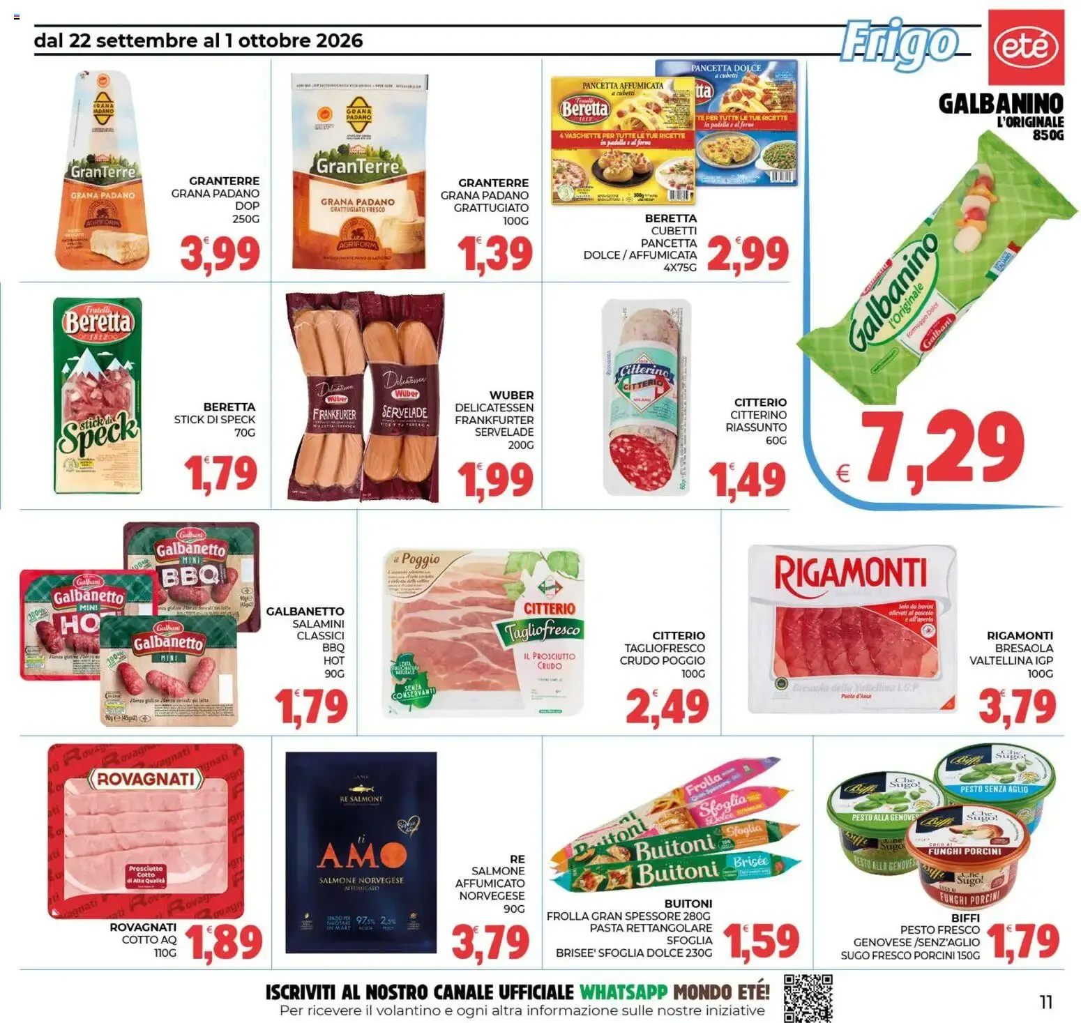 Eté volantino dal 22/09/2026 - online Offerte da 22 settembre a 1 ottobre di 2026 - Pagina del volantino 11