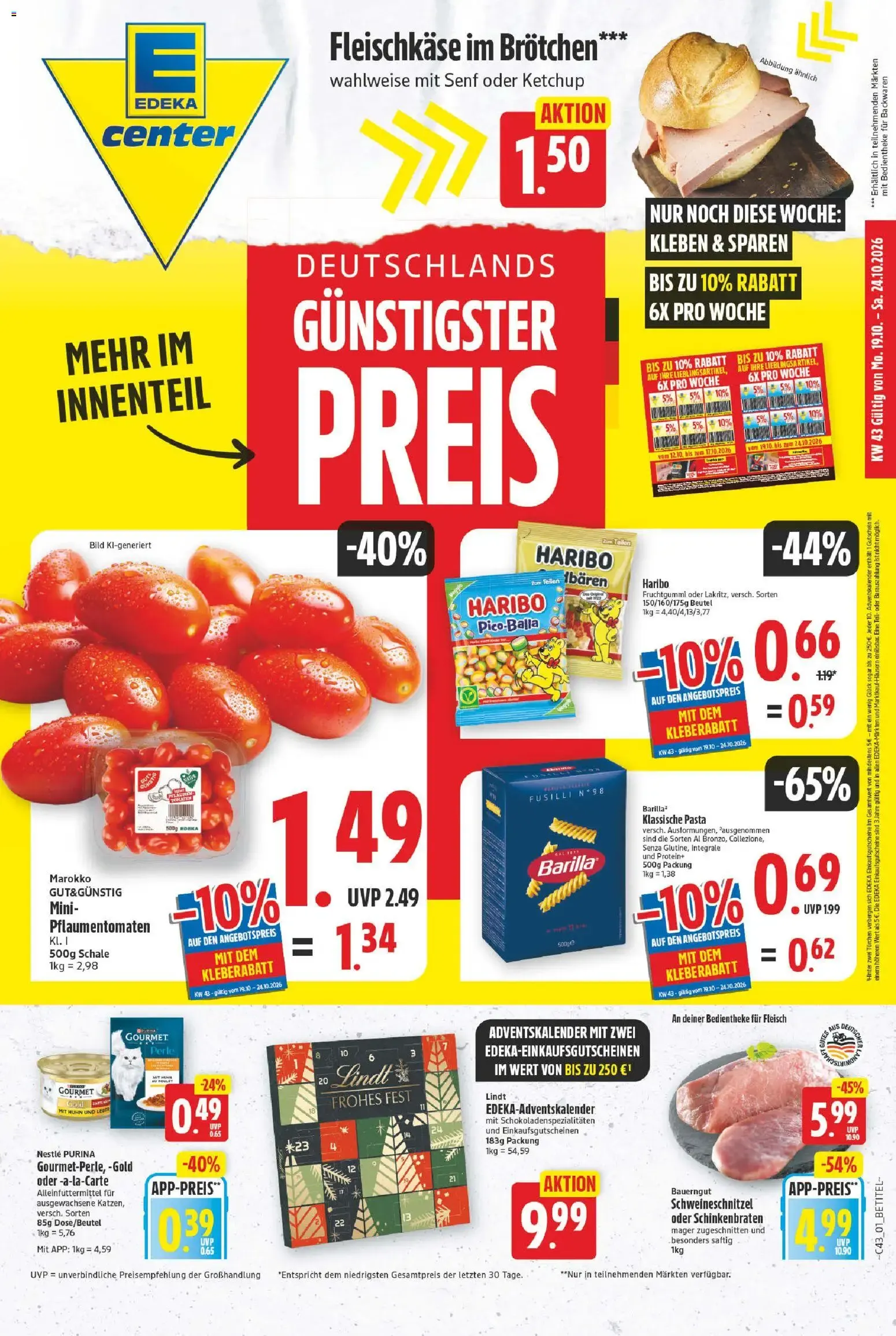 E center Prospekt (ab 19.10.2026) zum Blättern