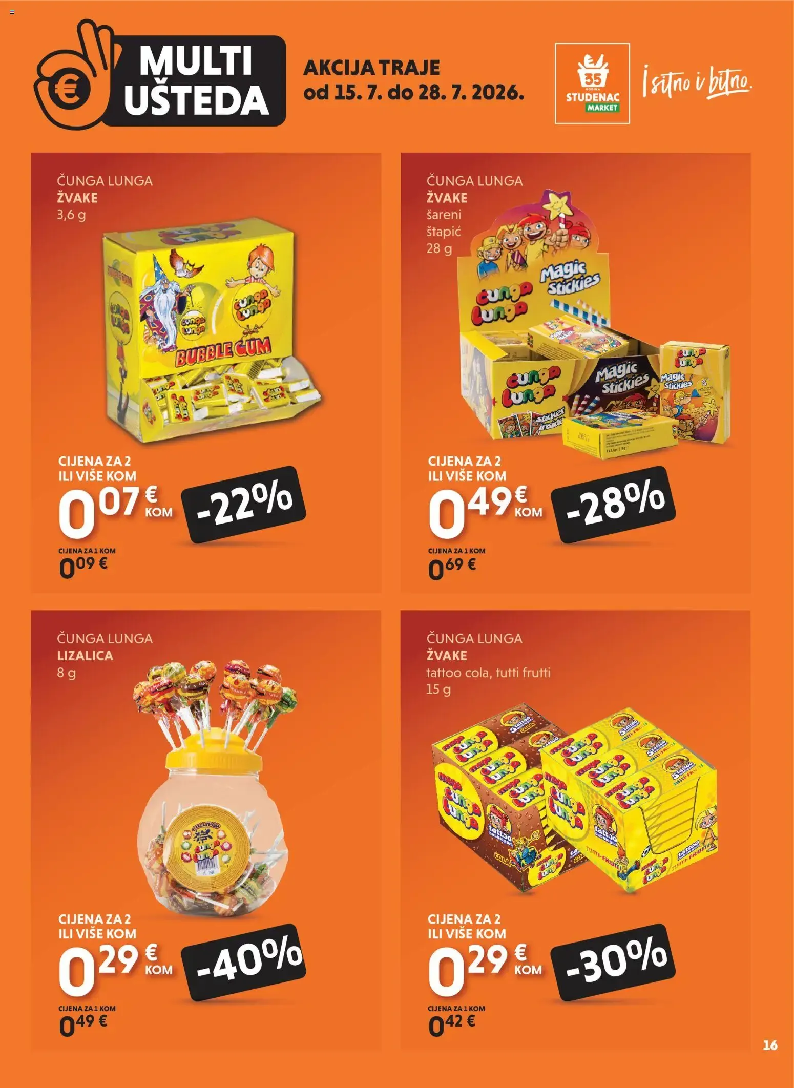 Katalog Multi Ušteda od 15. srpnja do 28. srpnja 2026. - Pregled Stranica 16