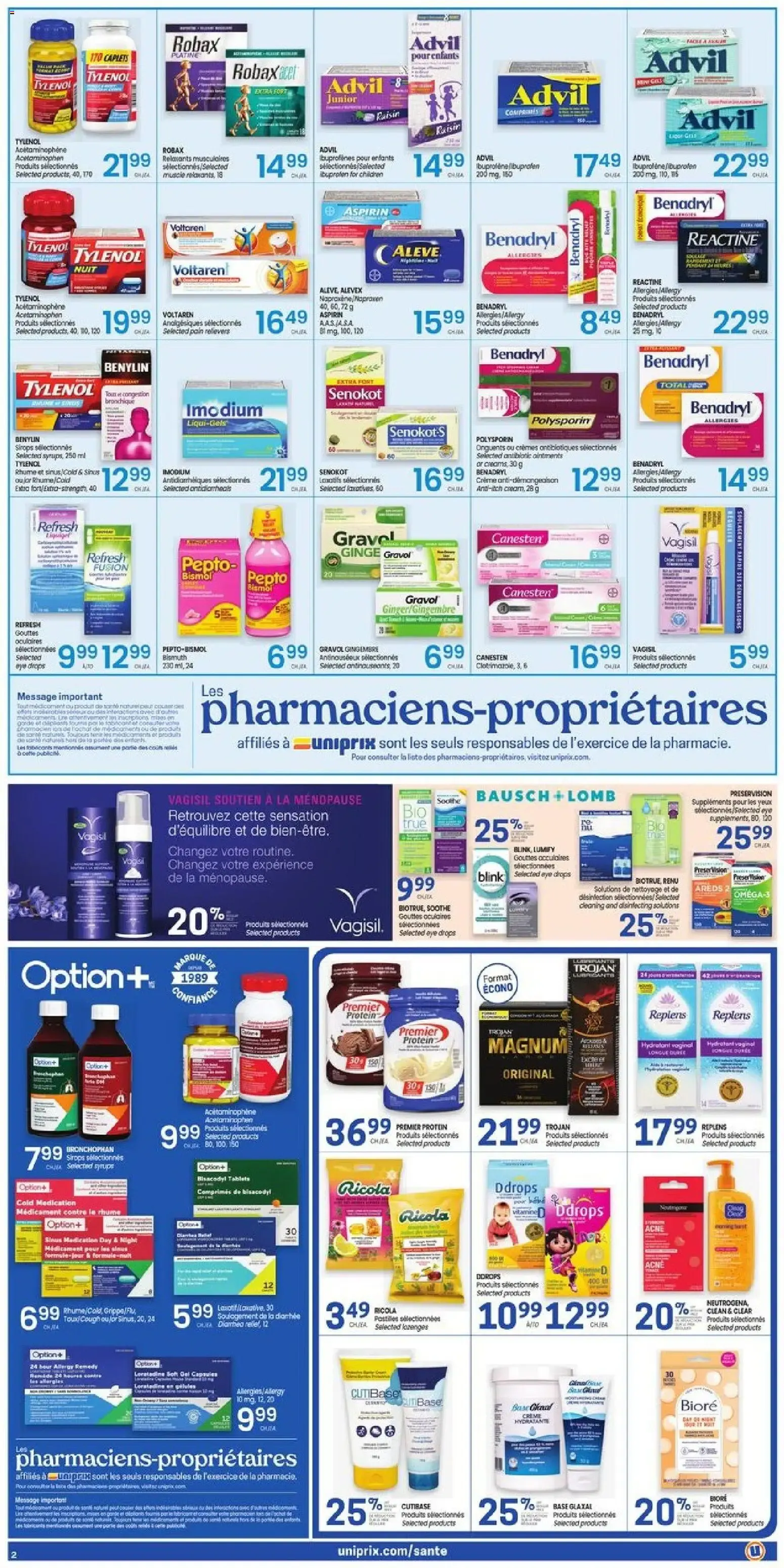 Uniprix weekly flyer / circulaire from Jul 16, 2026 > weekly specials & deals from July 16 to July 22 2026 - flyer page 3