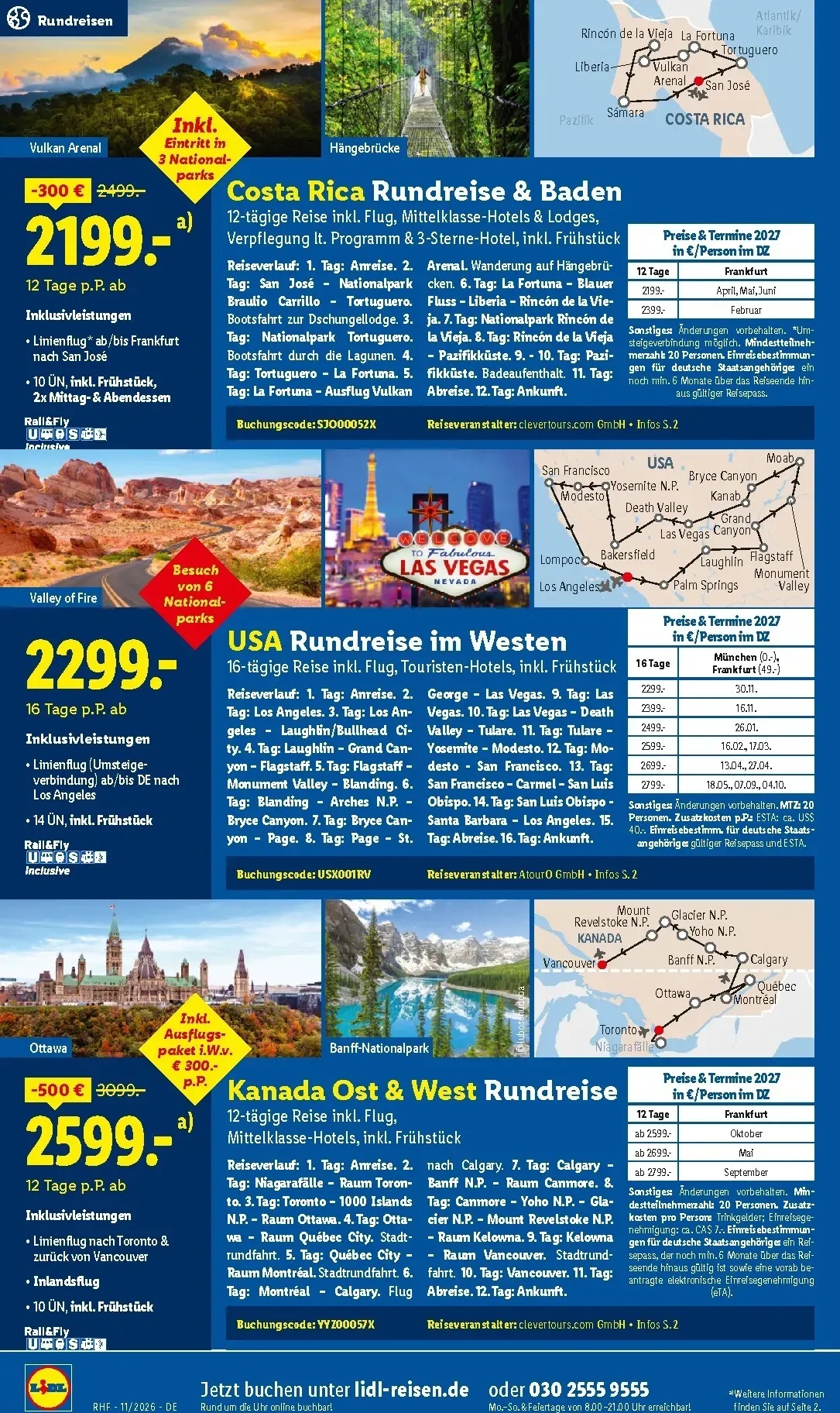 Lidl - Reise-Highlights Prospekt – von Mittwoch 28.10.2026 bis Montag 30.11.2026 von 28. Oktober bis 30. November 2026 - Prospekt seite 24