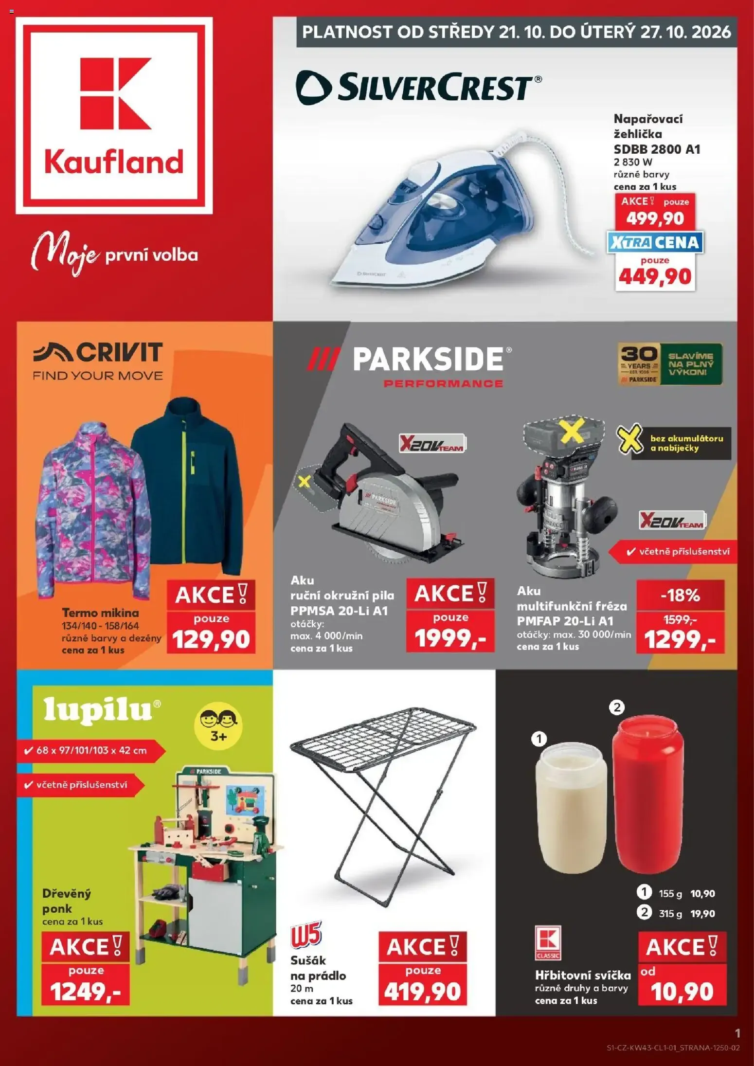 Kaufland leták - Chomutov od 21.10.2026 - Nový na příští týden - 21. října 27. října 2026 - Page 1