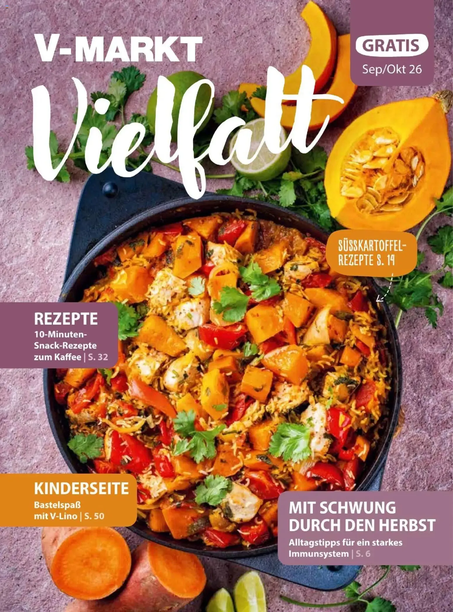 V-Markt Vielfatt von 1. September bis 31. Oktober 2026 - Prospekt seite 1
