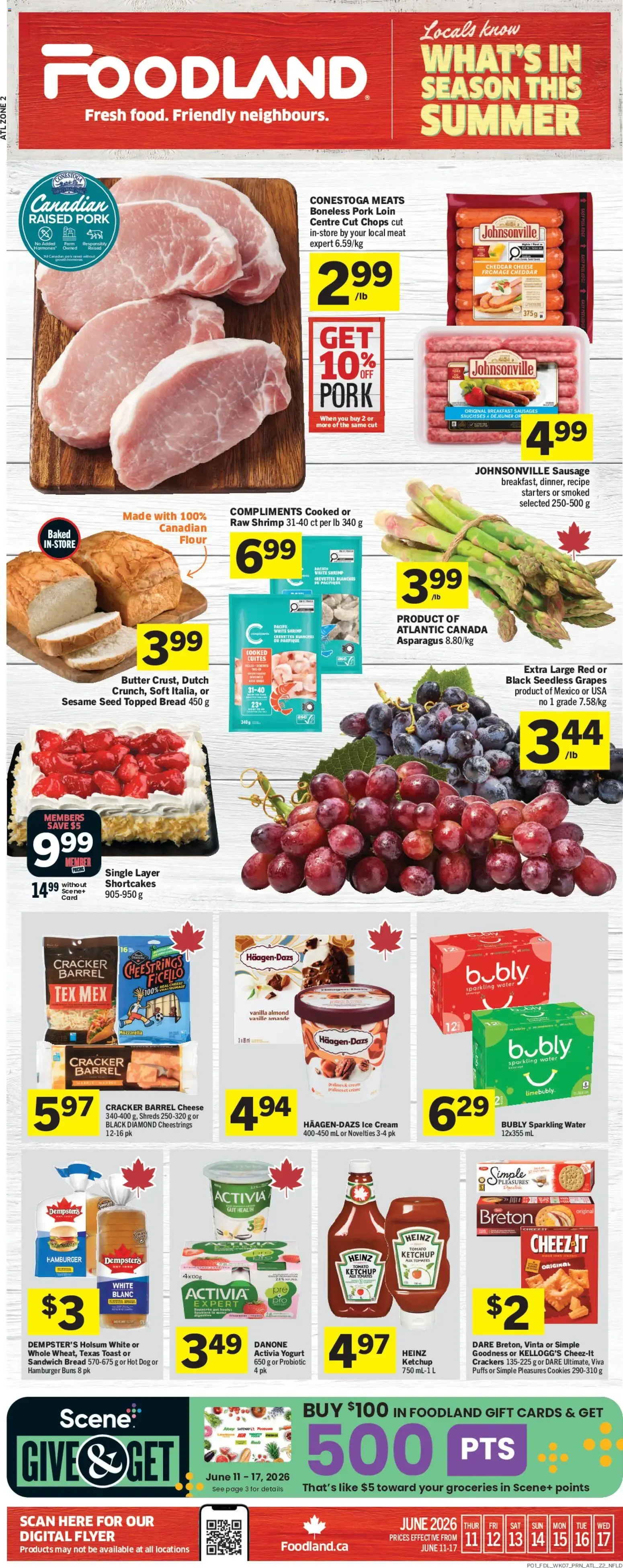 Foodland weekly flyer / circulaire from Jun 11, 2026 > weekly specials & deals from June 11 to June 17 2026 - flyer page 1