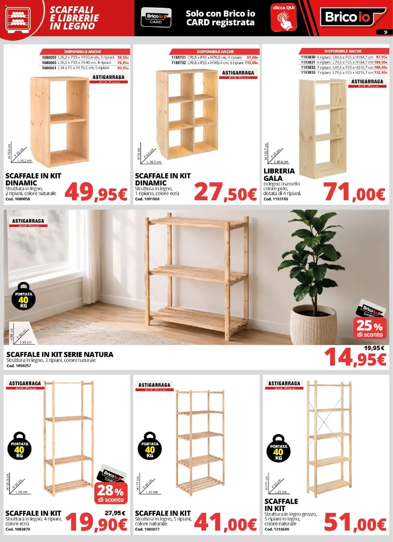 Nuovo Brico io volantino Sistemazione dal 20/08/2026 > offerte anteprima 🛍️ da 20 agosto a 27 settembre di 2026 - Pagina del volantino 9