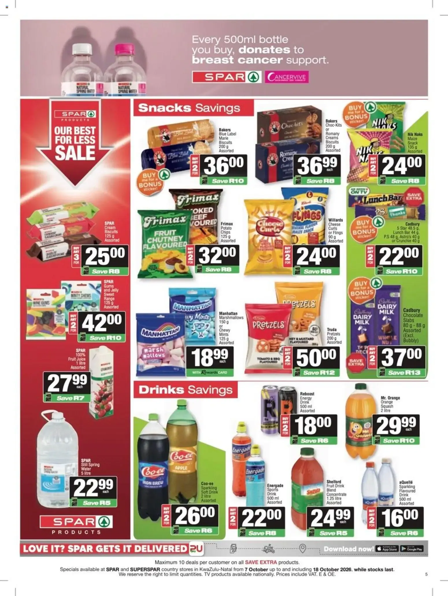 Spar Super Savings (07/10/2026 - 18/10/2026) Online from 7 October to 18 October 2026 - Catalogue Page 5