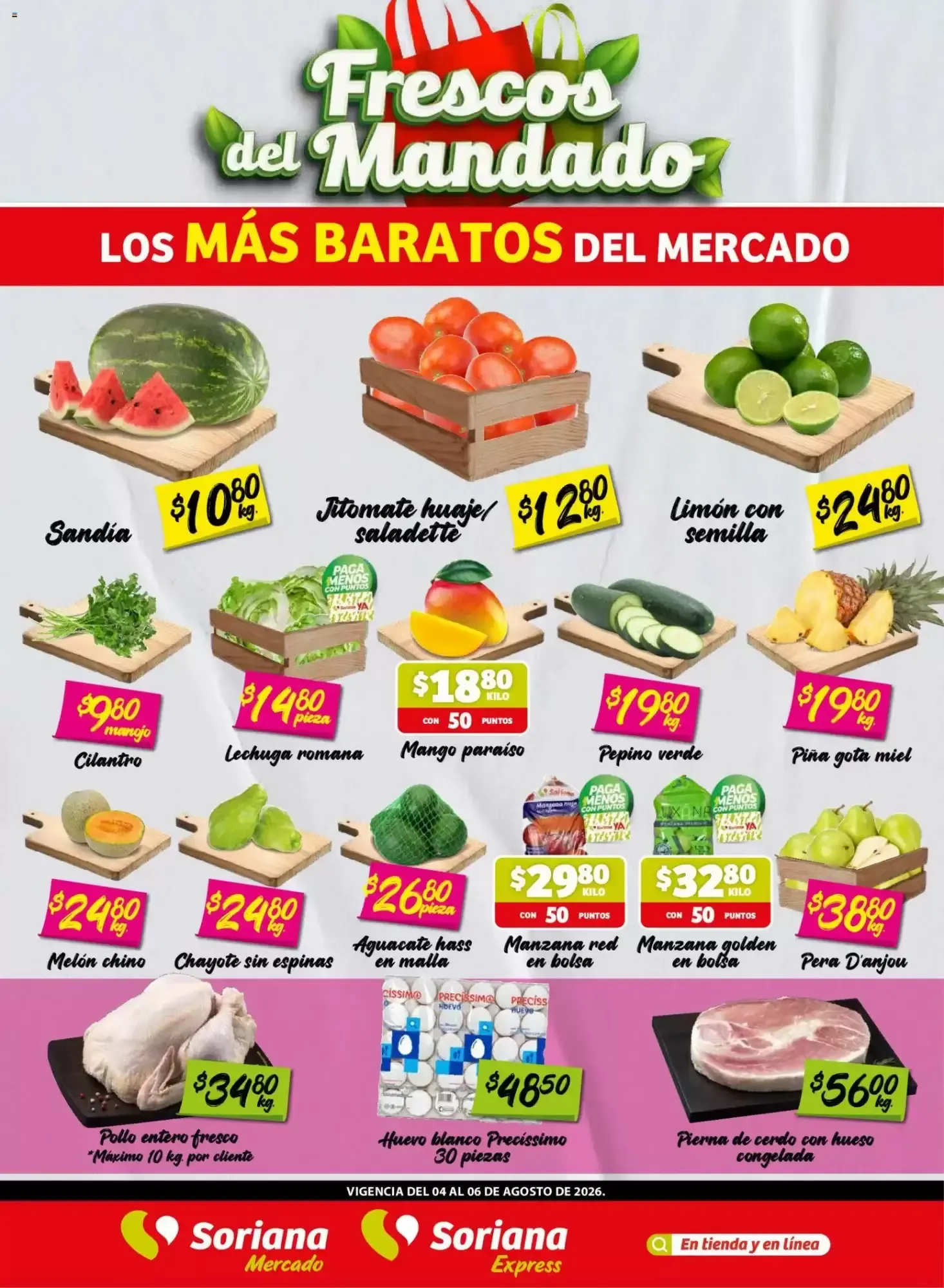 Catálogo de Frescos del Mandado Los Más Baratos del Mercado 4 de agosto al 6 de agosto 2026 - Pagina 1