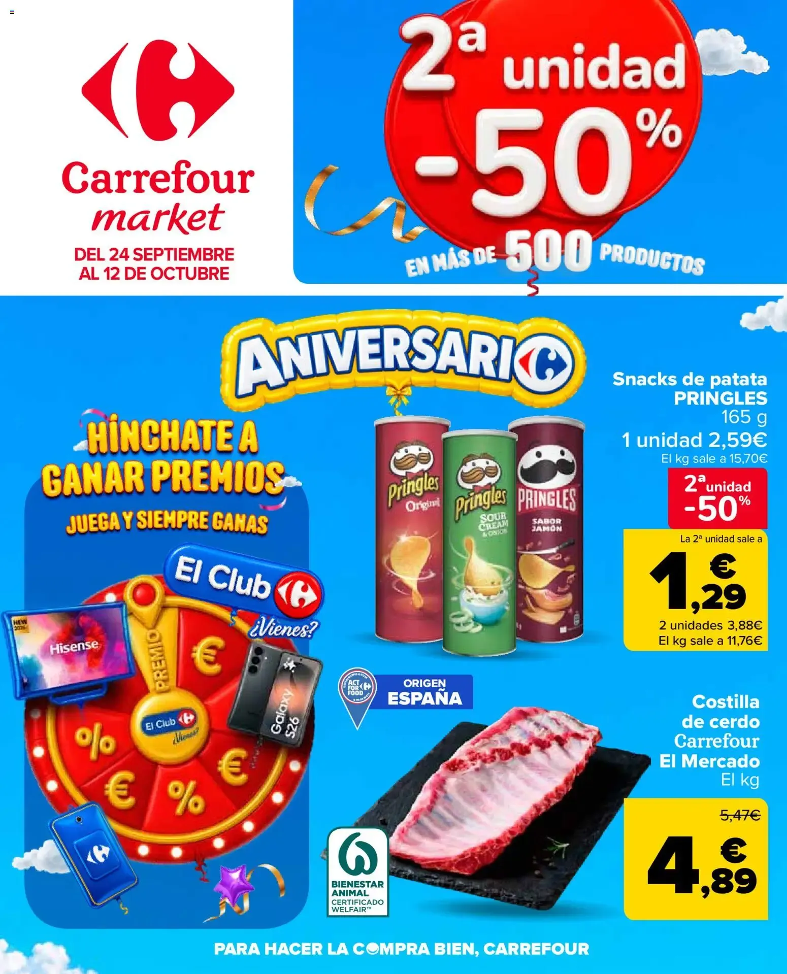 Catálogo de Carrefour Market Aniversario 24 de septiembre al 12 de octubre 2026 - Página 1