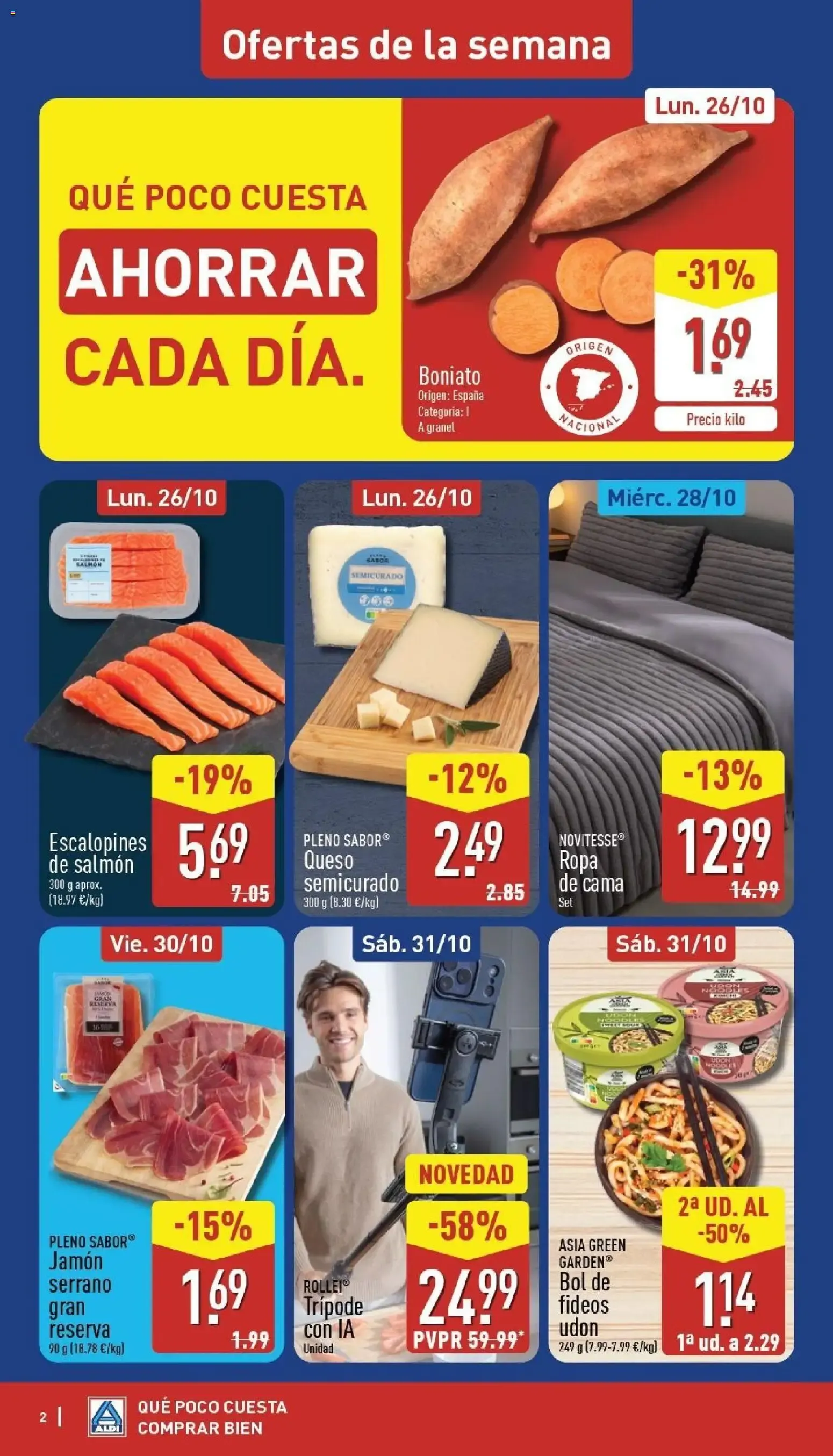 Catálogo de Aldi folleto Península del 26/10/2026 | Catálogo 26 de octubre al 1 de noviembre 2026 - Página 2