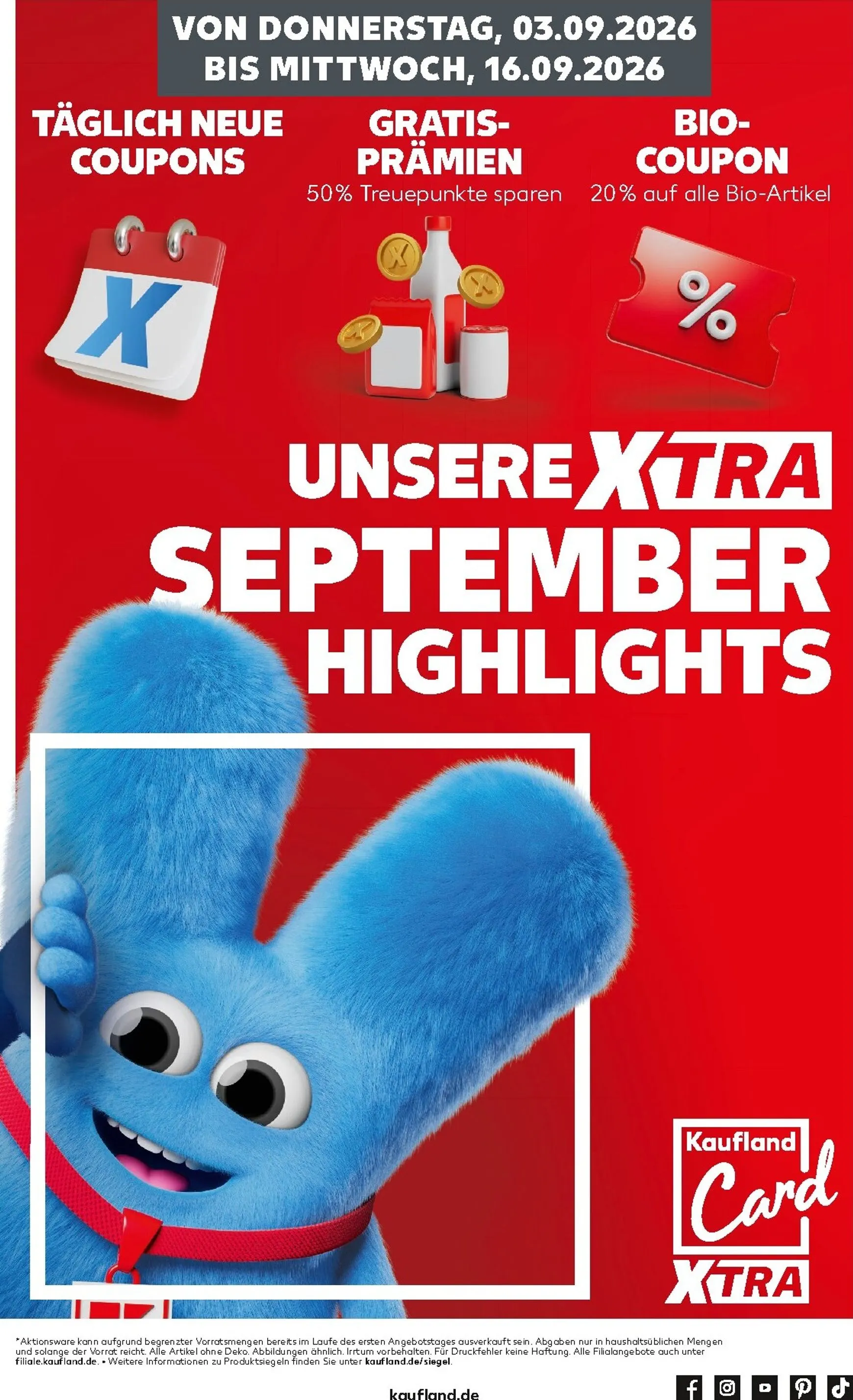 UNSERE XTRA SEPTEMBER HIGHLIGHTS