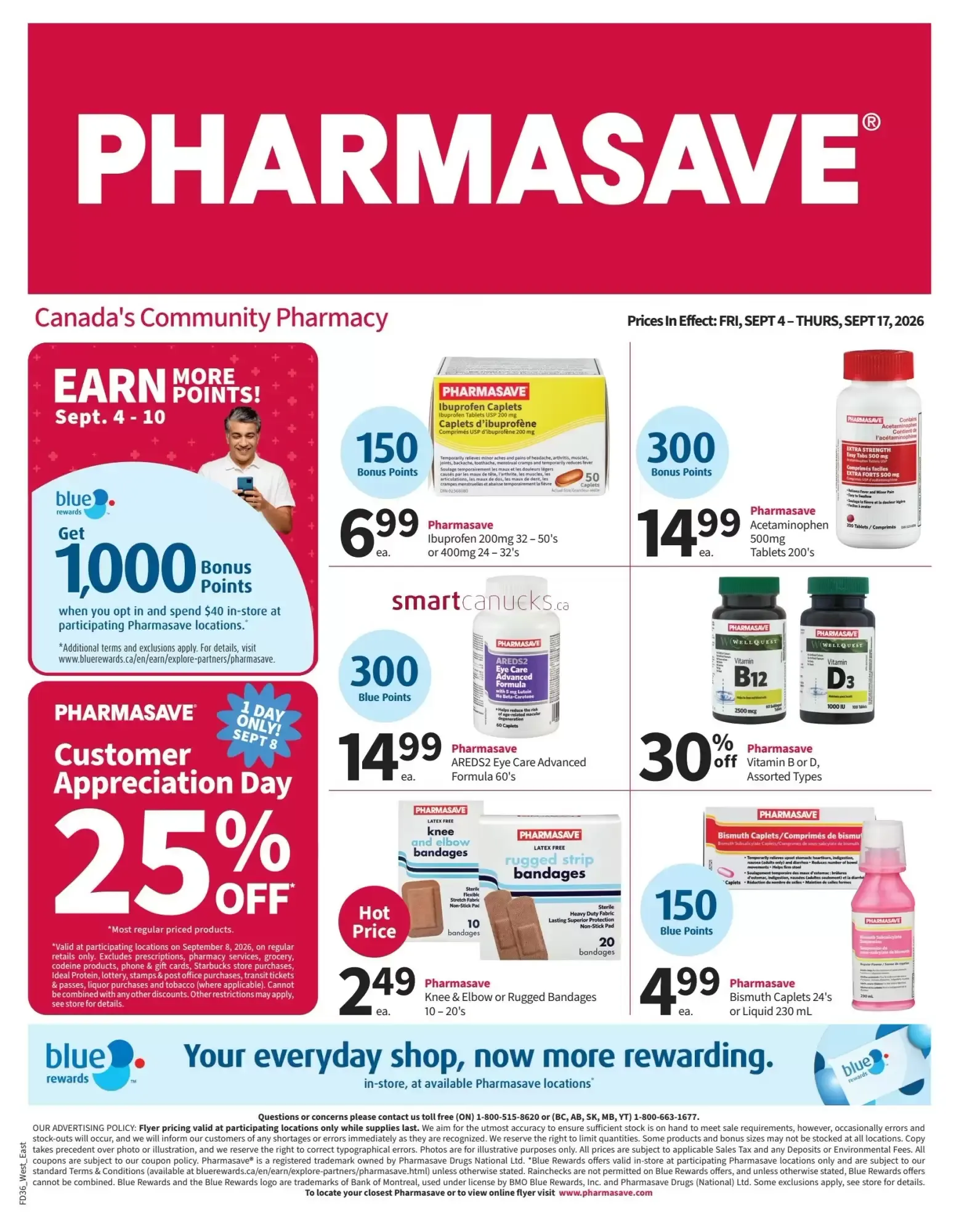 Pharmasave flyer from September 4 to September 17 2026 - flyer page 1