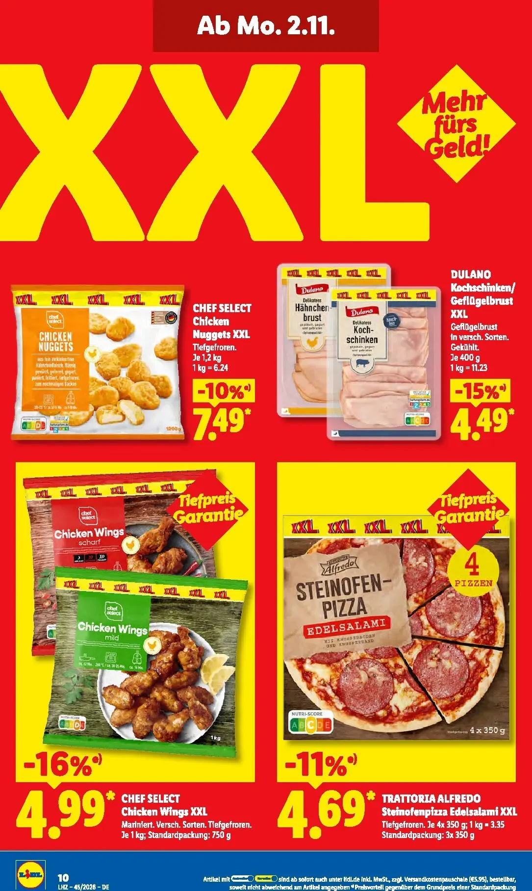 Lidl Sparen beim Preisführer von 2. November bis 7. November 2026 - Prospekt seite 19