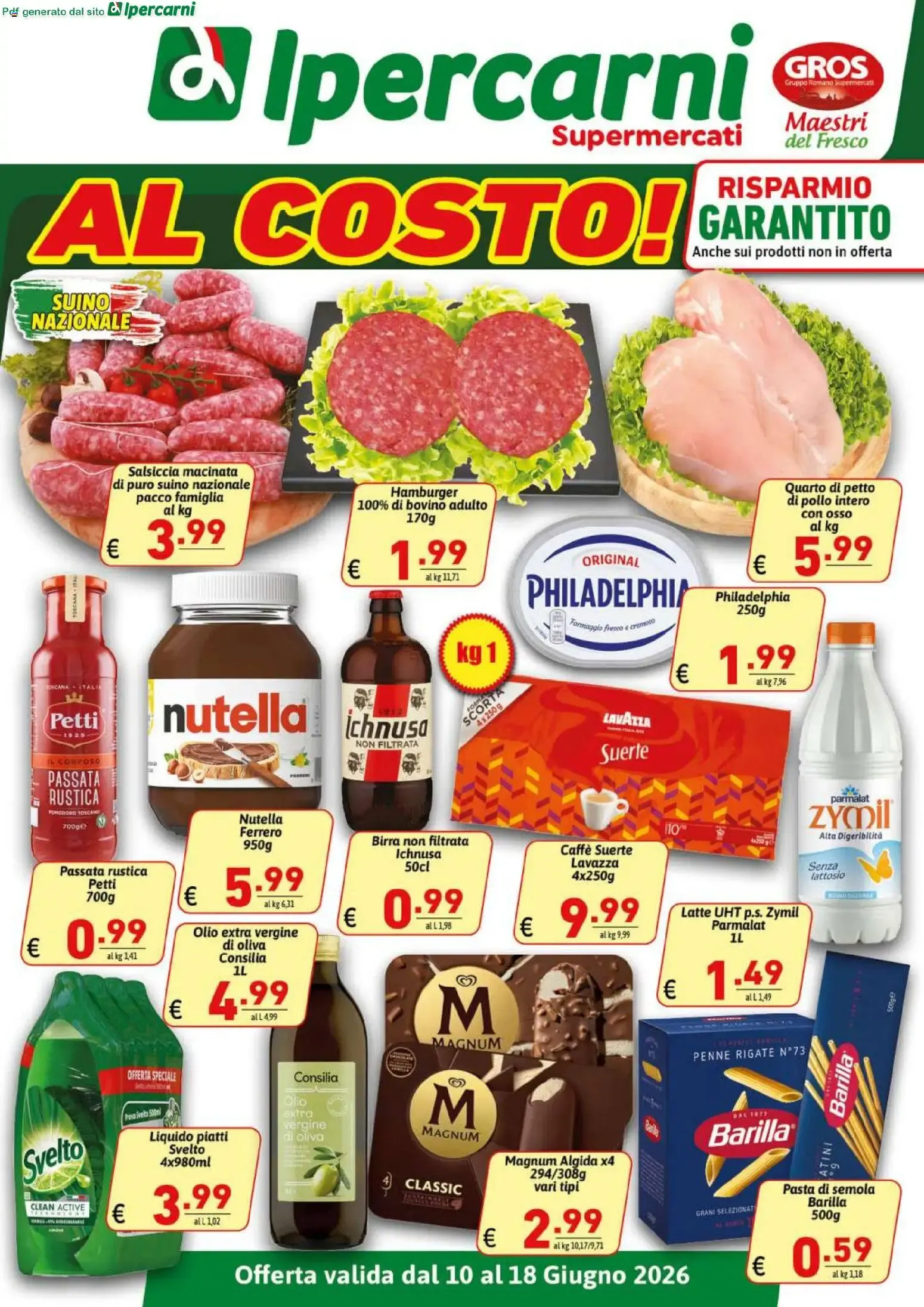 Ipercarni volantino dal 10/06/2026 - online Offerte da 10 giugno a 18 giugno di 2026 - Pagina del volantino 1