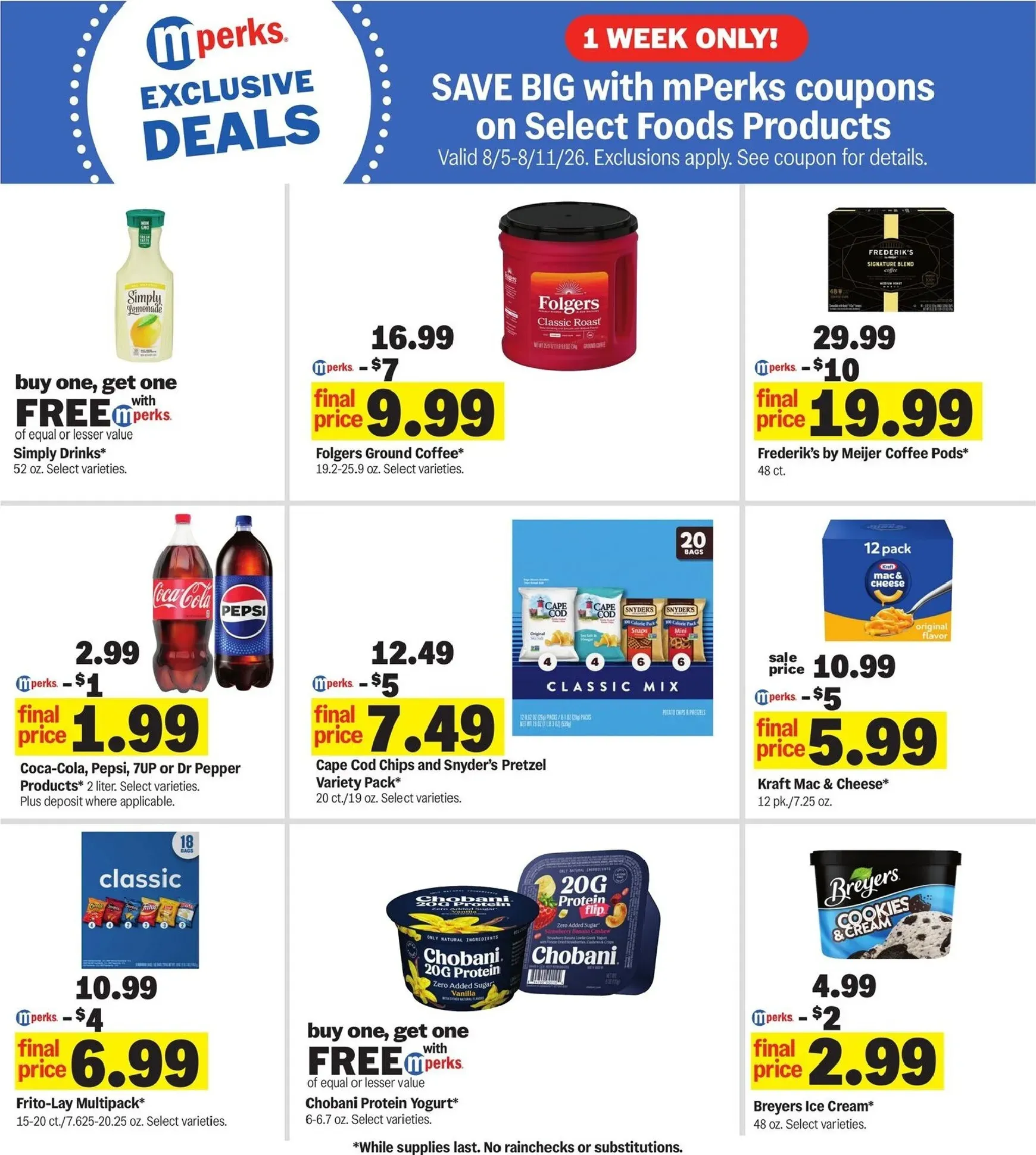 Weekly ad Current Meijer leaflet valid from Wednesday 08/05/2026 to Tuesday 08/11/2026 from August 5 to August 11 2026 - Page 16