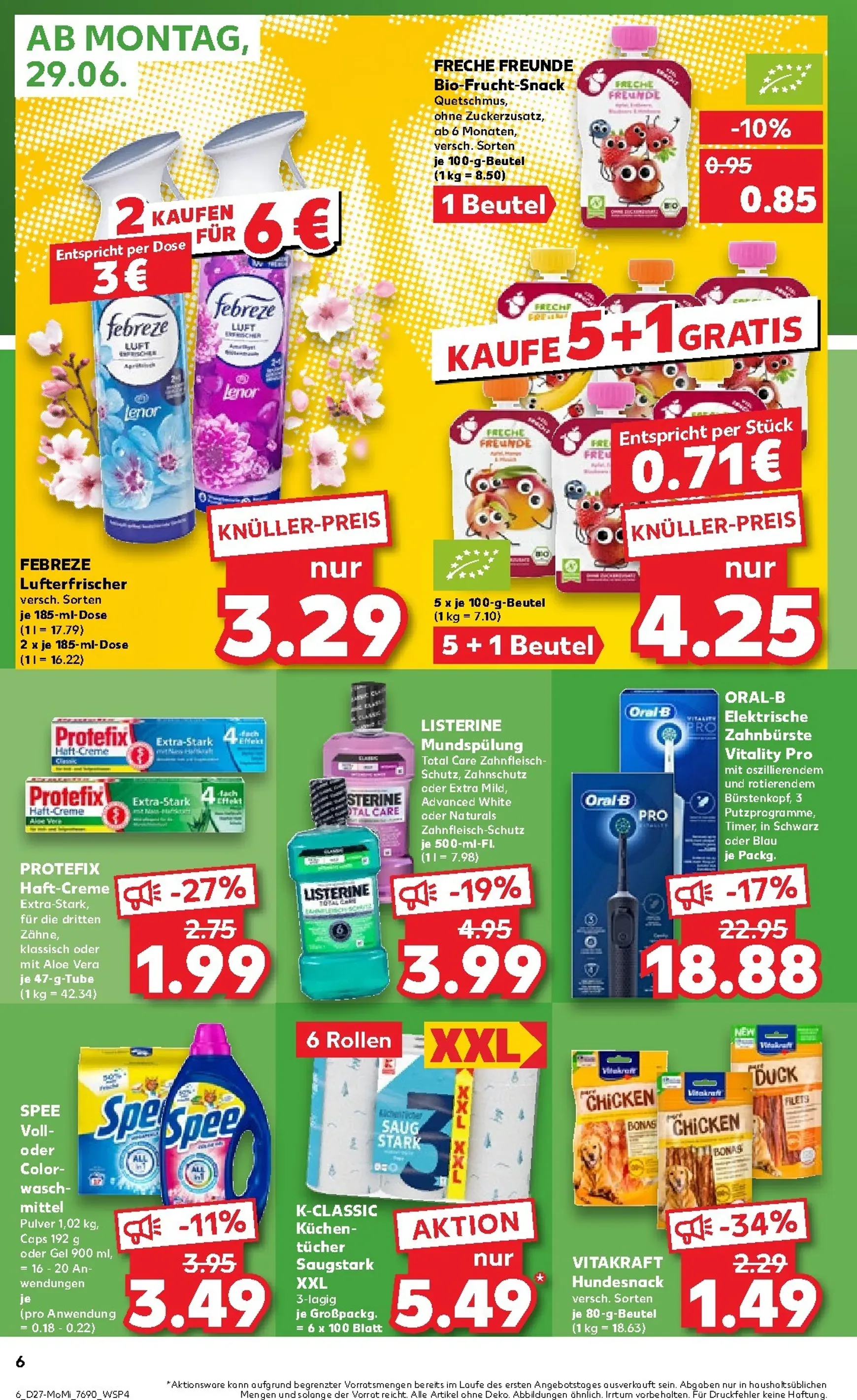 Kaufland - Angebote ab Montag Prospekt nächste Woche – von Montag 29.06.2026 bis Mittwoch 01.07.2026 von 29. Juni bis 1. Juli 2026 - Prospekt seite 6
