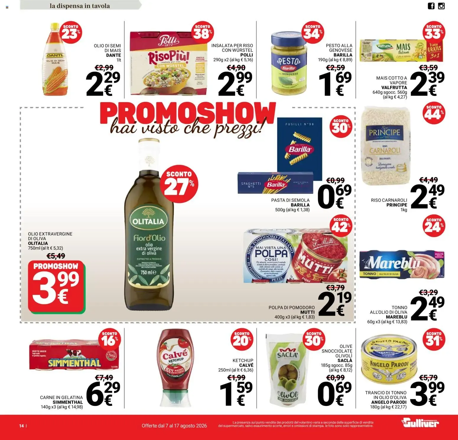 Nuovo Gulliver volantino dal 07/08/2026 > offerte anteprima 🛍️ da 7 agosto a 17 agosto di 2026 - Pagina del volantino 14