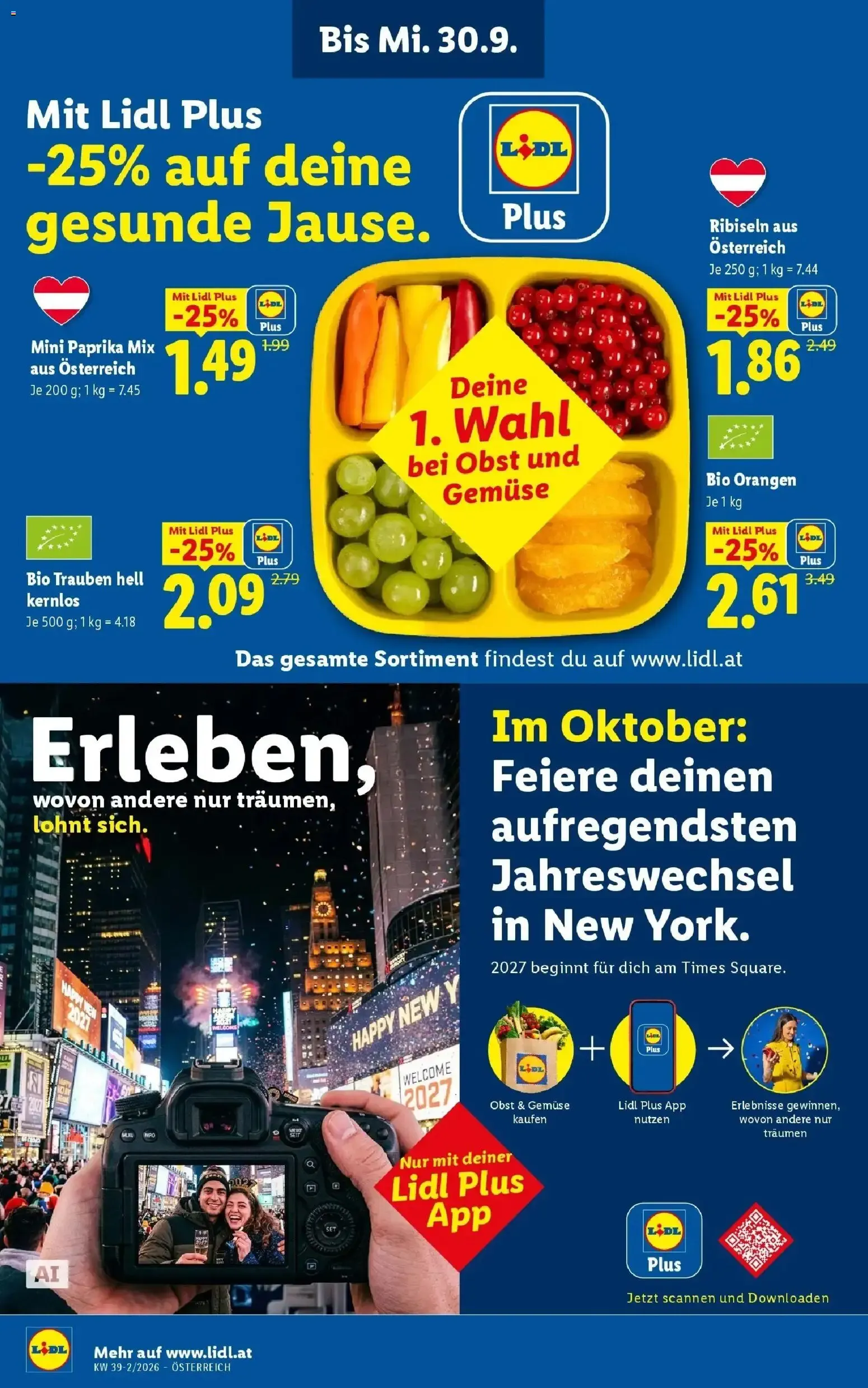 Lidl Flugblatt - Wien ab 24.09.2026 - Angebote ab donnerstag von 24. September bis 26. September 2026 - Flugblätt seite  2