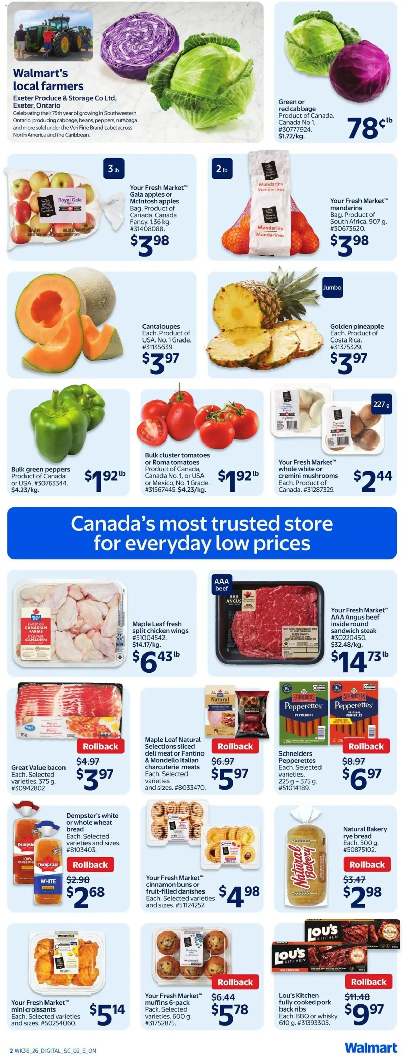 Thanksgiving feast, last year's prices from October 1 to October 7 2026 - flyer page 12