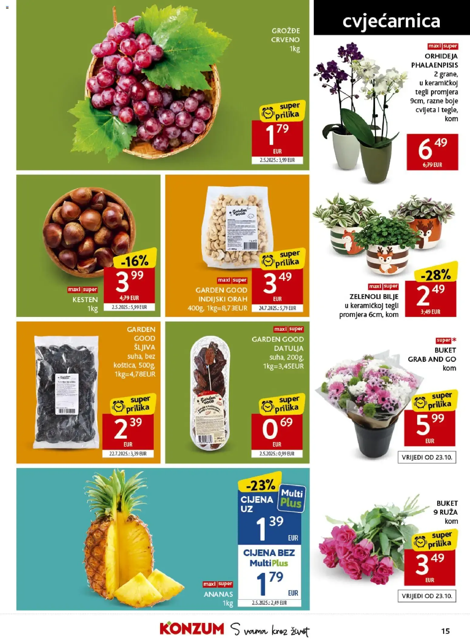 Katalog Konzum Katalog 43 / 2026 od 21. listopada do 27. listopada 2026. - Pregled Stranica 15