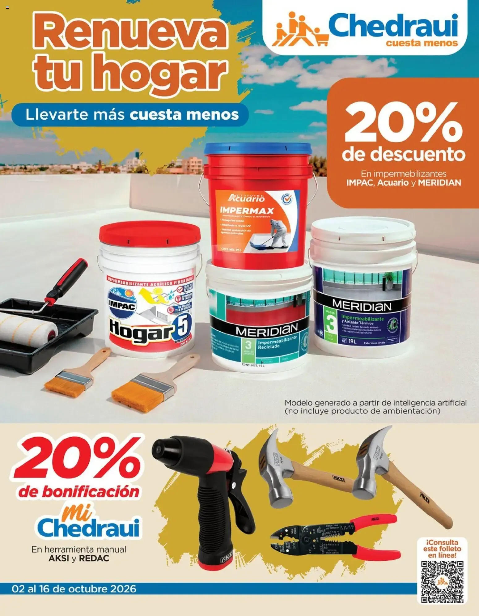Catálogo de Chedraui folleto Renueva tu hogar (02/10/2026 - 16/10/2026) - catálogo en línea 2 de octubre al 16 de octubre 2026 - Pagina 1