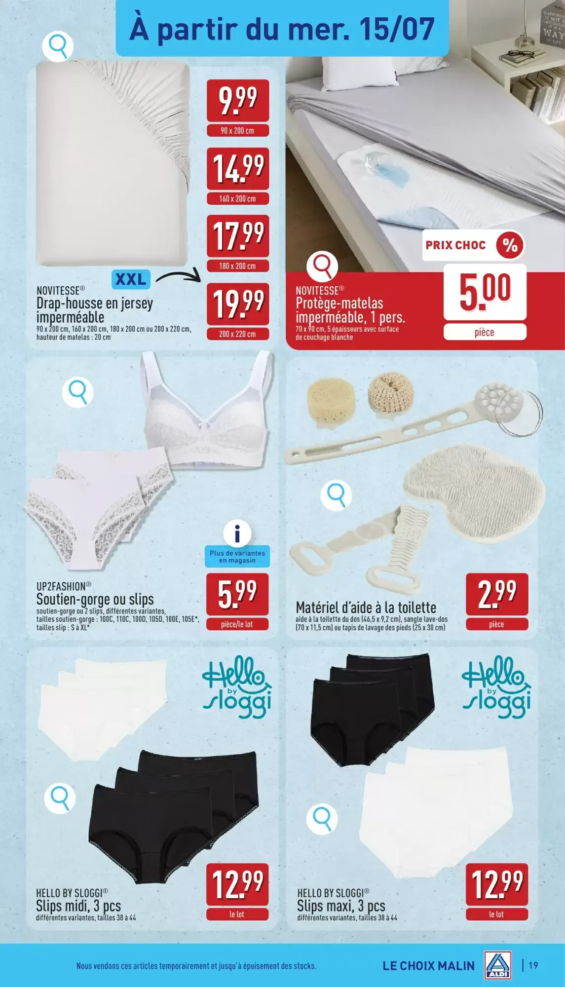ALDI Dépliant du 13/07 au 18/07 van 13 juli tot 18 juli 2026 - folder pagina 19