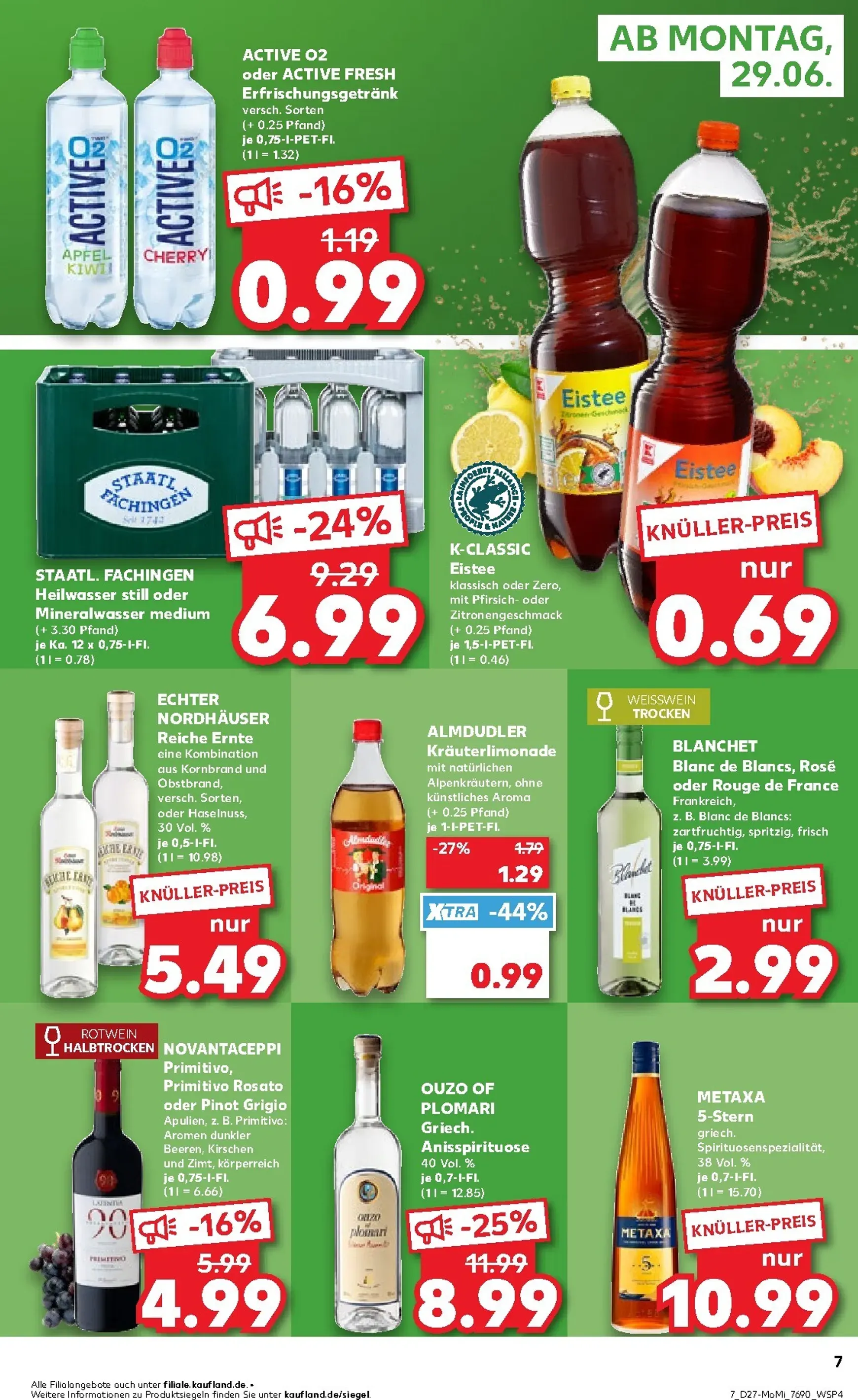 Kaufland - Angebote ab Montag Prospekt nächste Woche – von Montag 29.06.2026 bis Mittwoch 01.07.2026 von 29. Juni bis 1. Juli 2026 - Prospekt seite 7