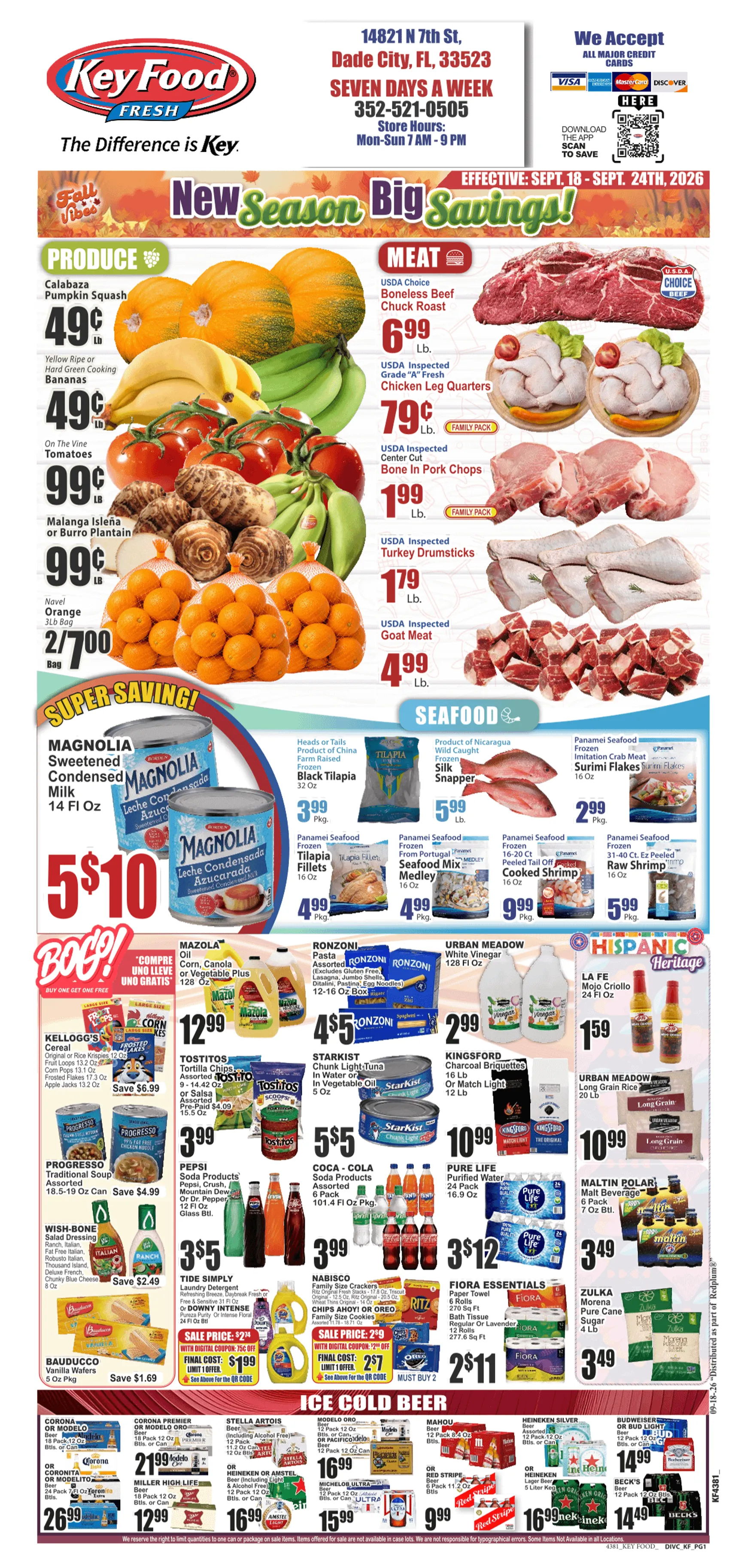 Weekly ad Current Key Food - Dade City leaflet valid from Friday 09/18/2026 to Thursday 09/24/2026 from September 18 to September 24 2026 - Page 1