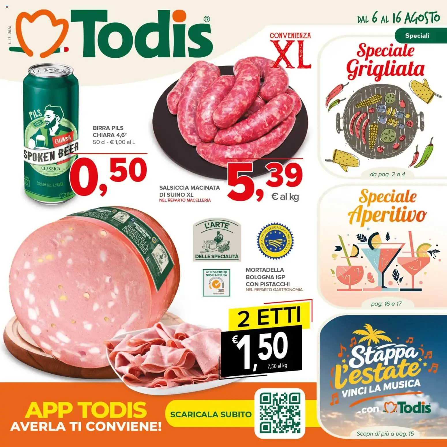 Nuovo Todis volantino Lazio dal 06/08/2026 > offerte anteprima 🛍️ da 6 agosto a 16 agosto di 2026 - Pagina del volantino 1