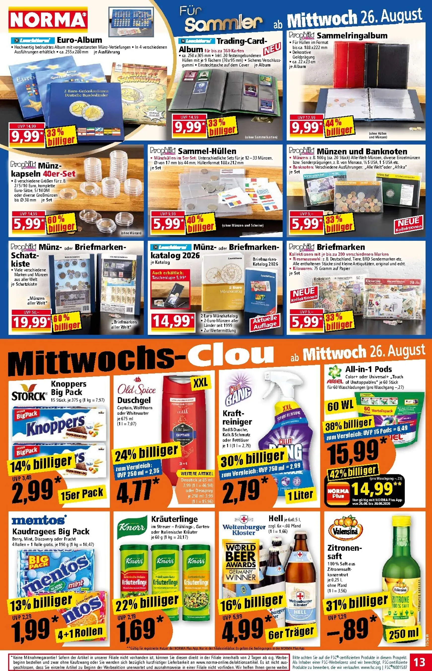 Norma Prospekt – von Montag 24.08.2026 bis Samstag 29.08.2026 von 24. August bis 29. August 2026 - Prospekt seite 13
