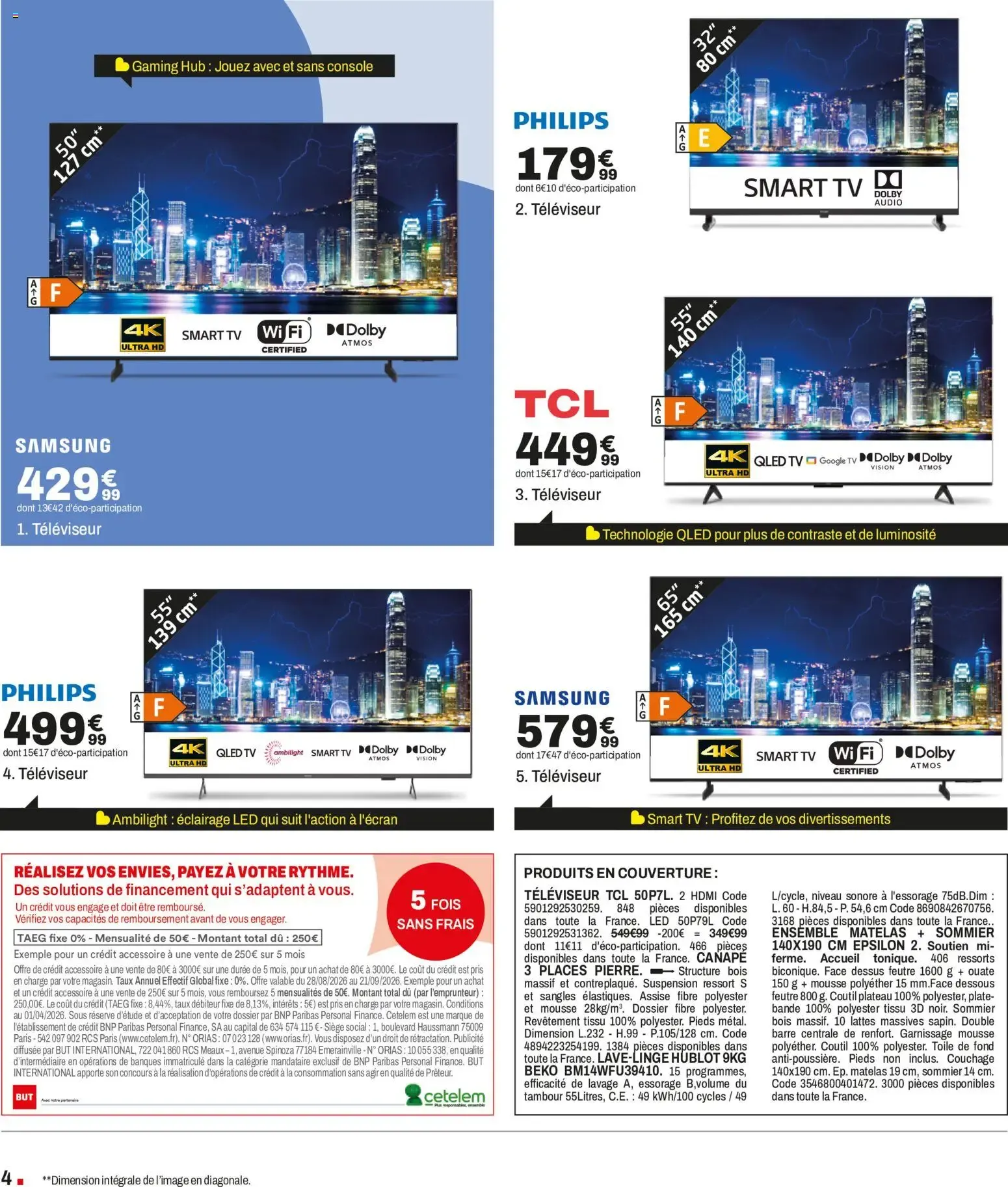 BUT Grand Destockage de Rentrée du 28 août au 21 septembre 2026 - Catalogue page 4