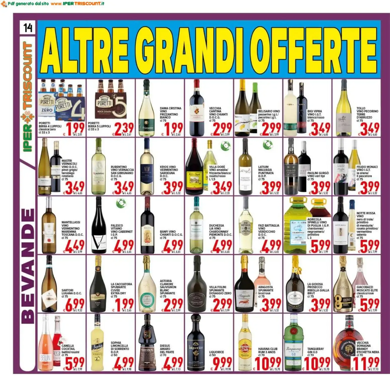 Ipertriscount volantino dal 31/07/2026 - online Offerte da 31 luglio a 11 agosto di 2026 - Pagina del volantino 14
