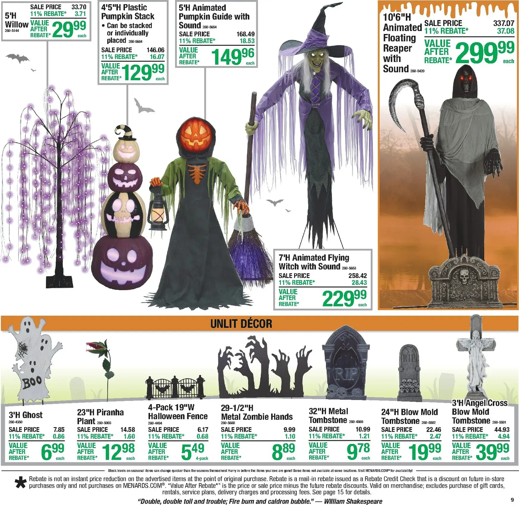 Weekly ad Current Menards - 11% Rebate Sale leaflet valid from Thursday 09/24/2026 to Sunday 10/04/2026 from September 24 to October 4 2026 - Page 13