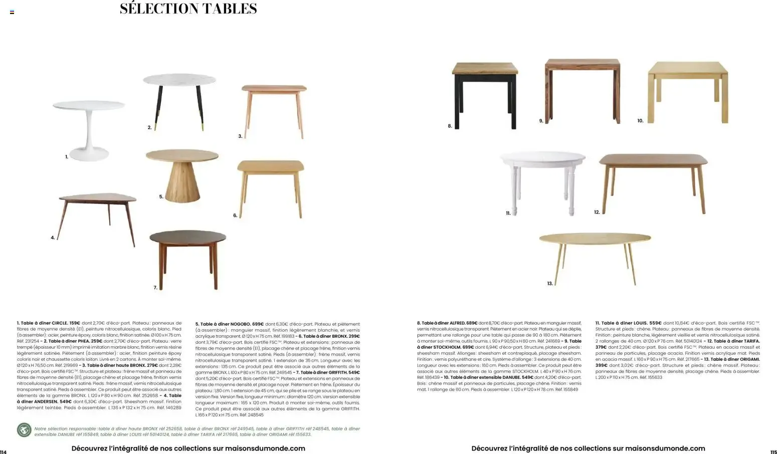 Maisons du Monde - Itinéraire Estival Collection Printemps - Été 2026 du 16 février au 1 septembre 2026 - Catalogue page 58